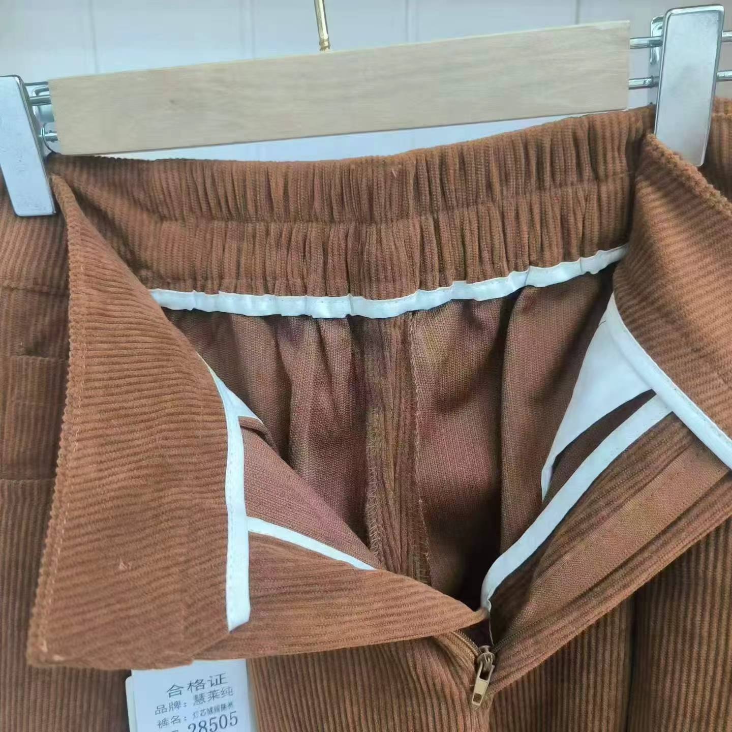 Seluar Kaki Lebar Korduroi Kasual untuk Musim Bunga, Musim Luruh dan Musim Sejuk, Kira-kira 650 Helai - Image 8