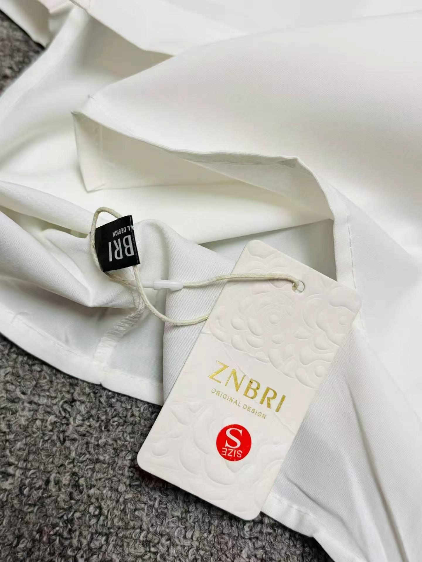 New French Style White Doll Collar Short Sleeve Women Blouse, About 240pcs, Size S-XL - Image 9