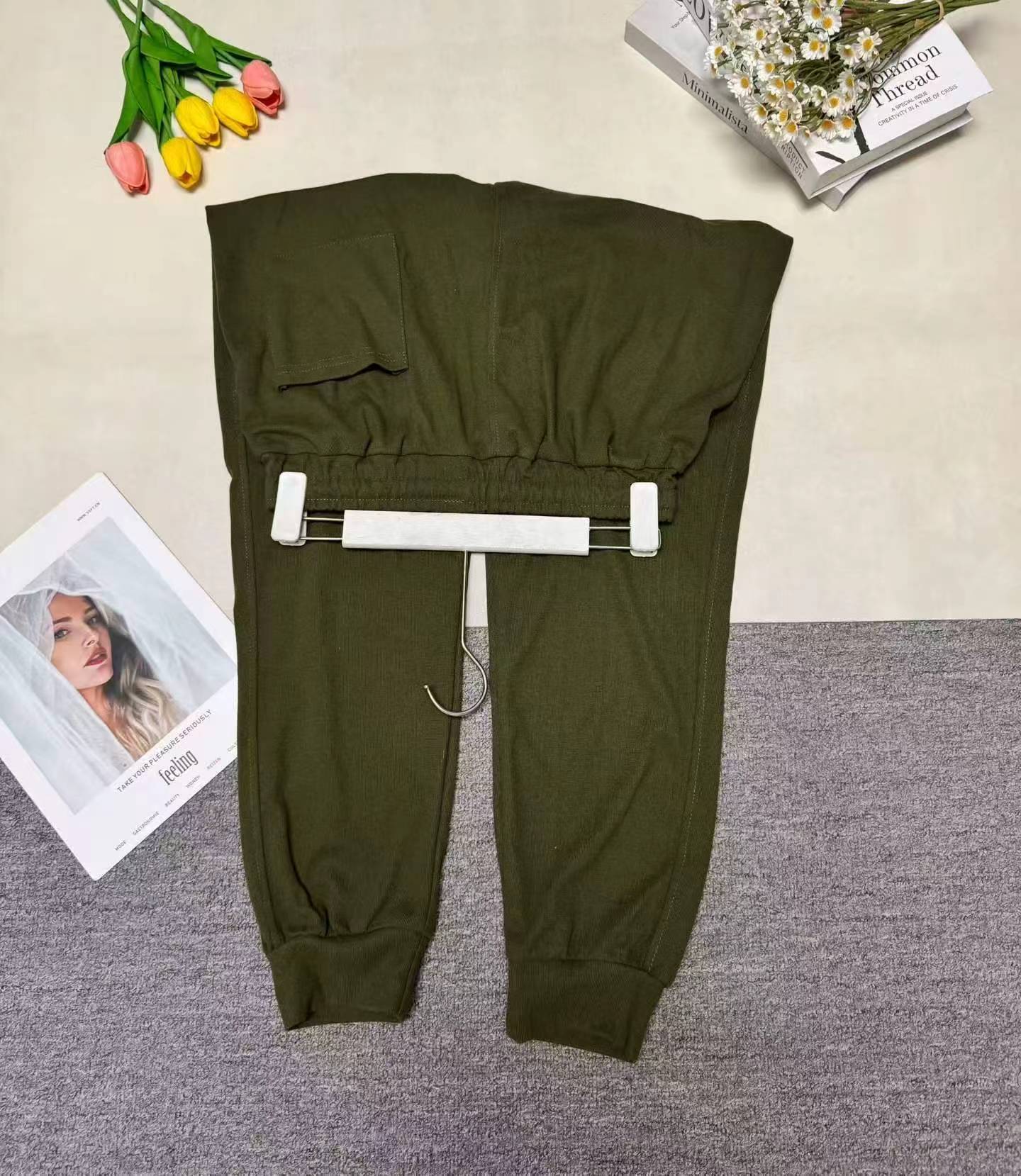 Nowe modne casualowe sportowe spodnie jogger ze sznurkiem, około 230 sztuk - Image 6