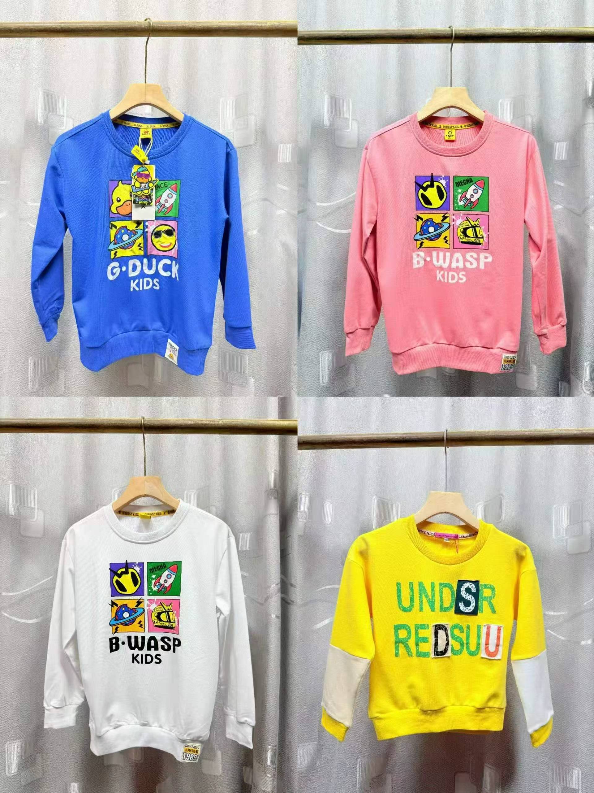 Boys Girls Spring Autumn Cotton Sweatshirts, Size 90-160, About 880 Pieces - Image 6