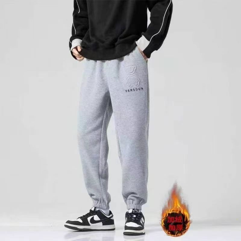 Men's Waffle Winter Fleece Tapered Sweatpants, 2 Colors, S-3XL, About 500 Pieces - Image 3