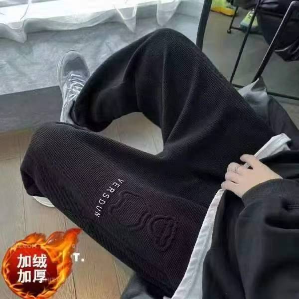 Men's Waffle Winter Fleece Tapered Sweatpants, 2 Colors, S-3XL, About 500 Pieces - Image 4