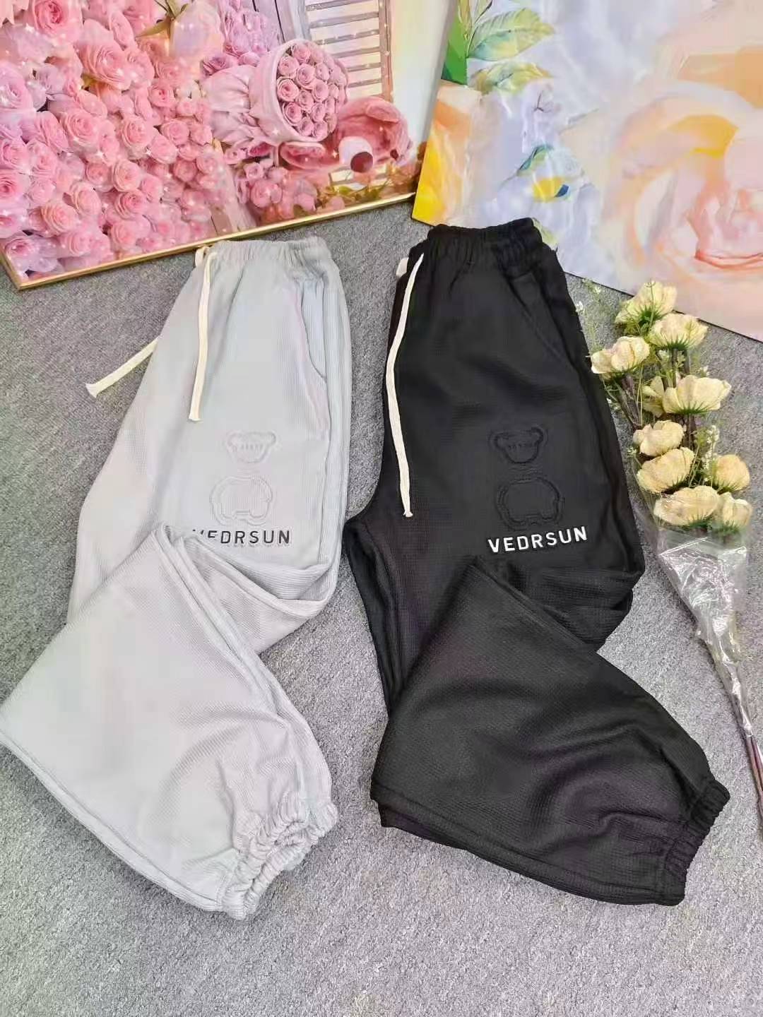 Men's Waffle Winter Fleece Tapered Sweatpants, 2 Colors, S-3XL, About 500 Pieces - Image 5