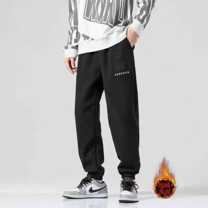 Men's Waffle Winter Fleece Tapered Sweatpants, 2 Colors, S-3XL, About 500 Pieces - Image 8