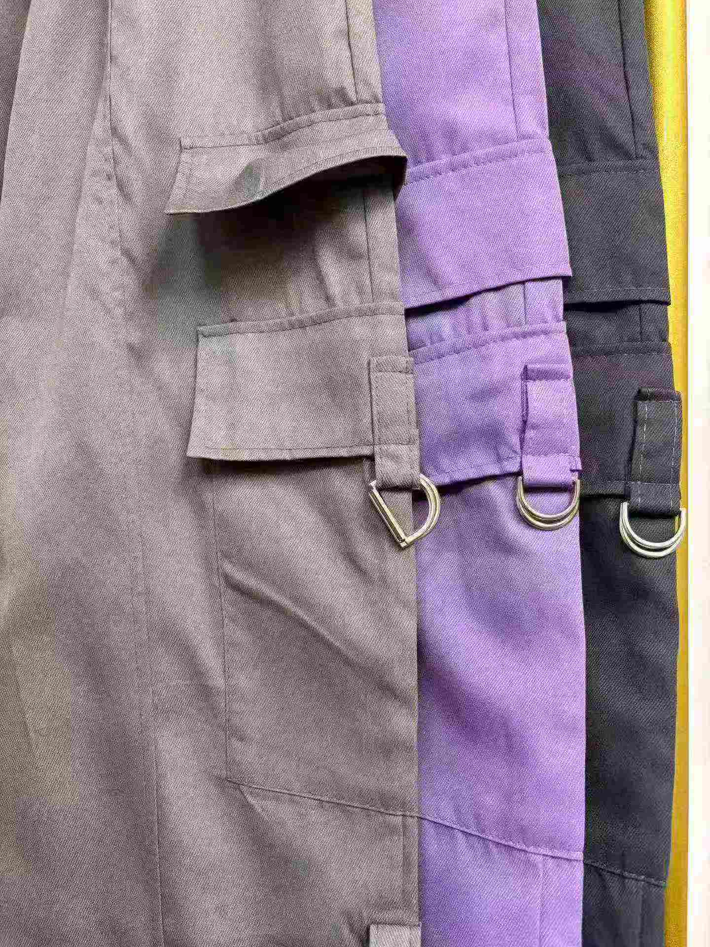 Około 330 sztuk wysokiej jakości cienkich letnich amerykańskich spodni cargo z szerokimi nogawkami, unisex - Image 9