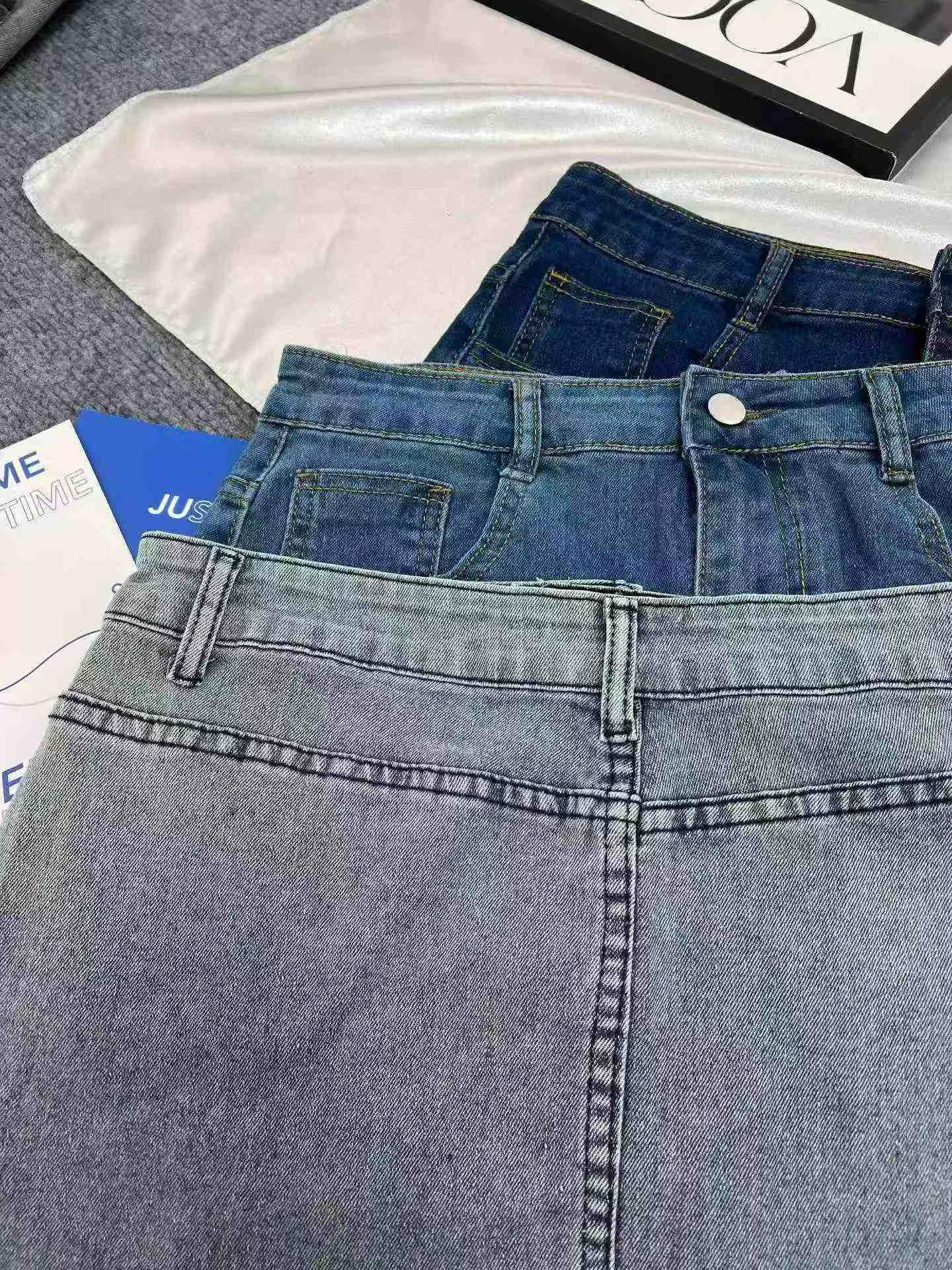 900PCS Stretch American Hot Girl Denim Mini Skirt For Women - Image 9