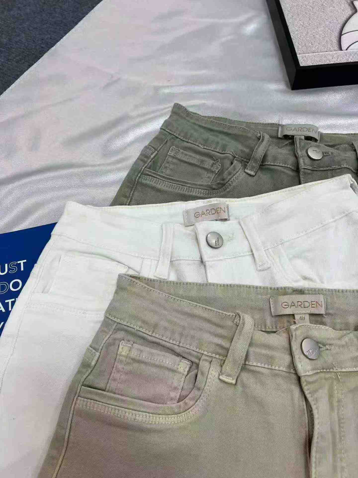 620 szt. Nowe letnie damskie proste spodenki dżinsowe typu stretch w stylu amerykańskim - Image 4