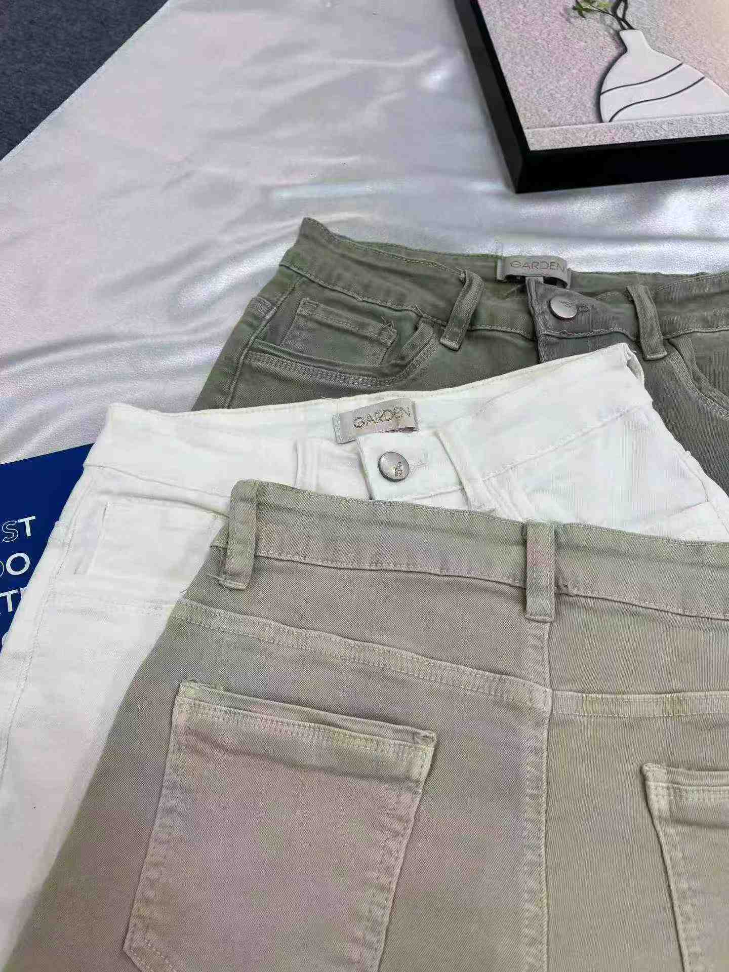 620 szt. Nowe letnie damskie proste spodenki dżinsowe typu stretch w stylu amerykańskim - Image 7