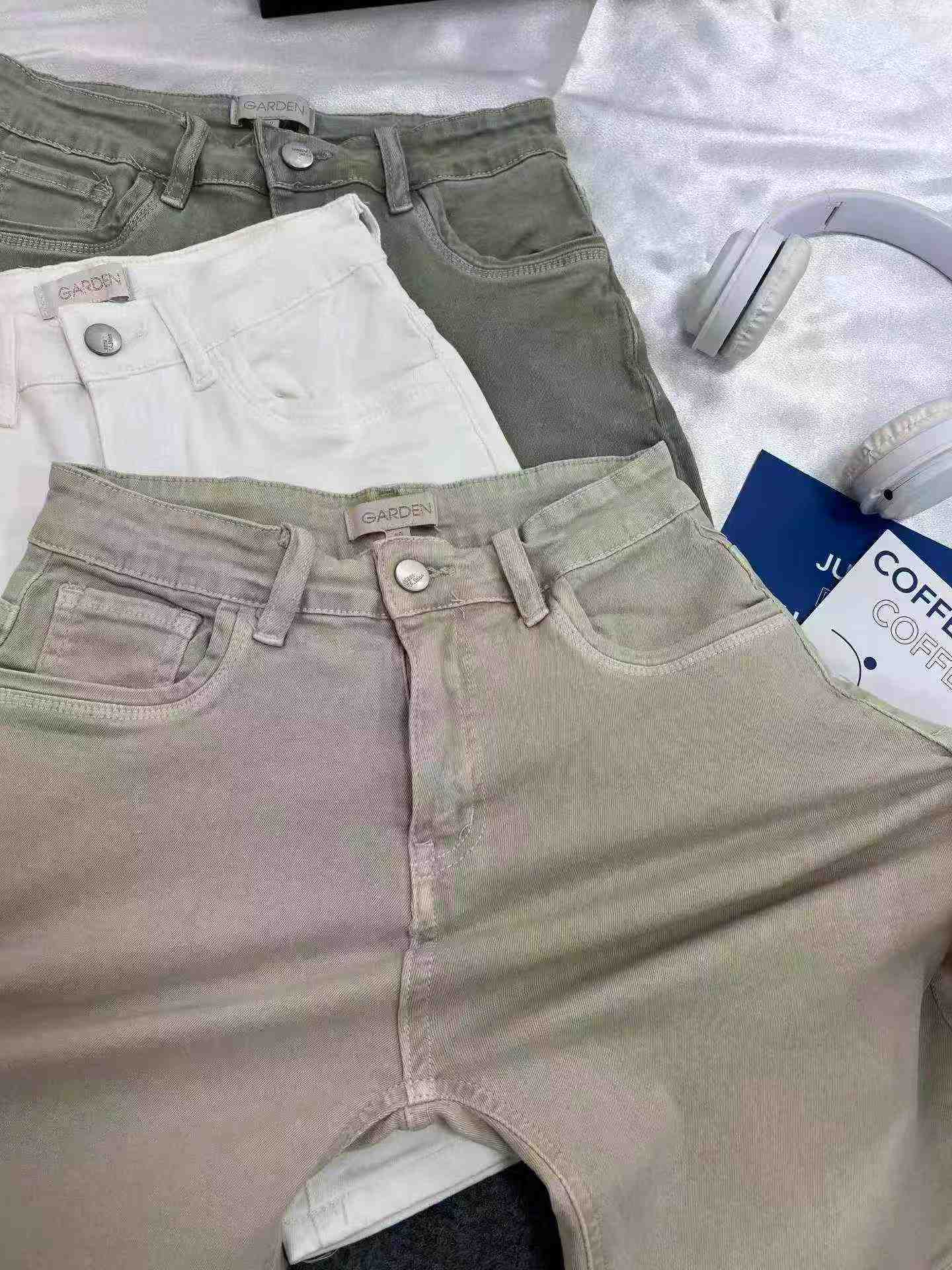 620 szt. Nowe letnie damskie proste spodenki dżinsowe typu stretch w stylu amerykańskim - Image 8