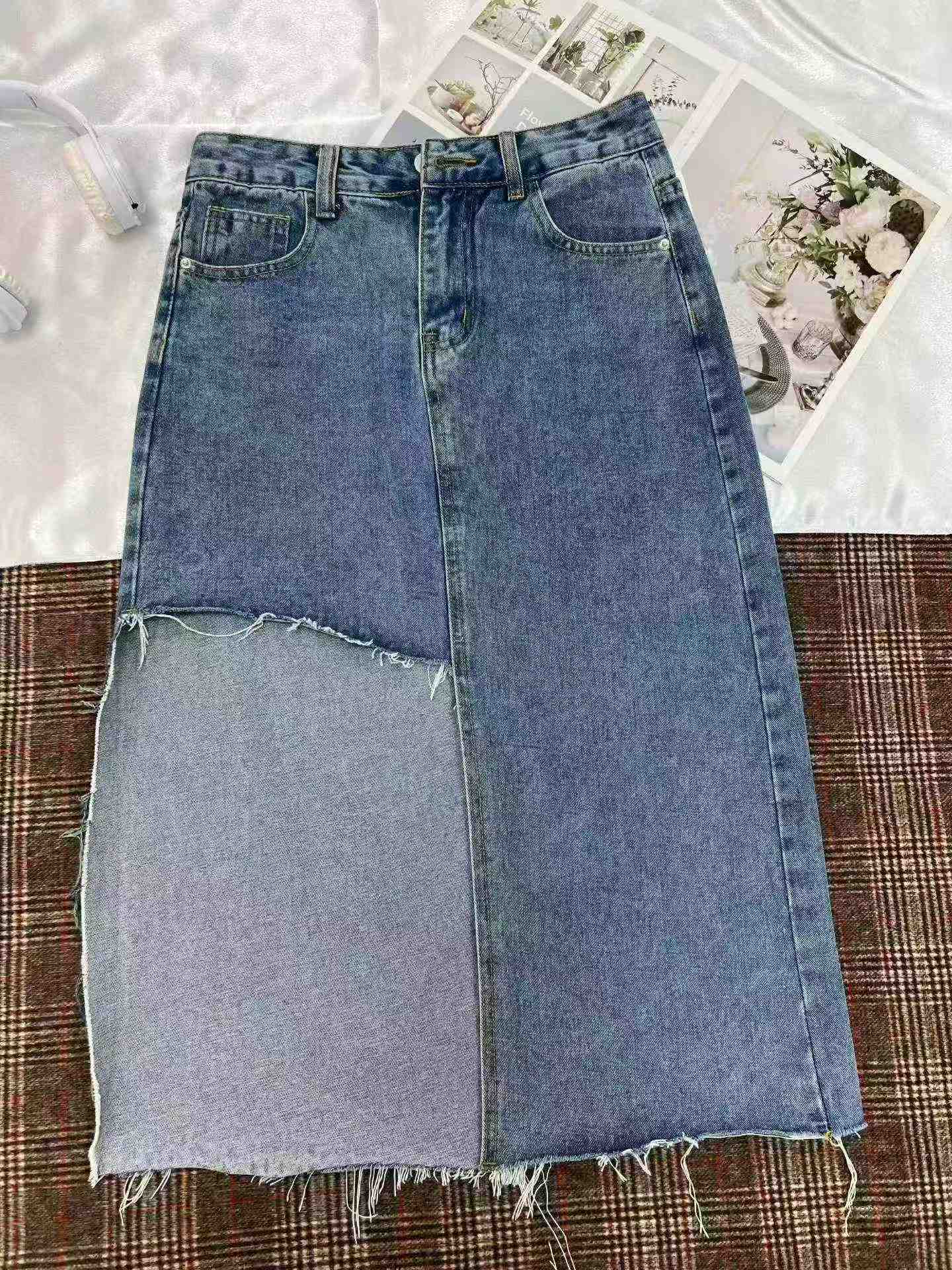 200 Pieces Women's Summer Denim Long Skirt - Image 5