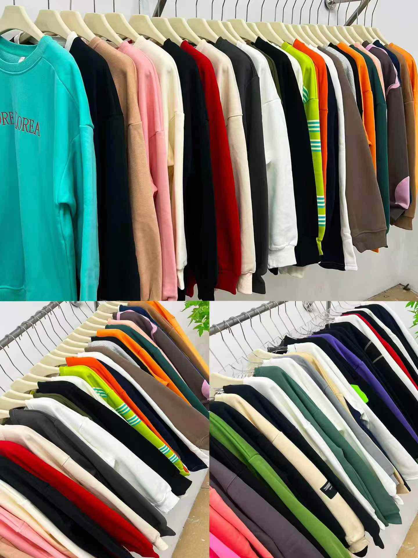 8000 pièces de sweats à col rond en molleton de coton épais American Trendy, en stock, vente en gros - Image 7