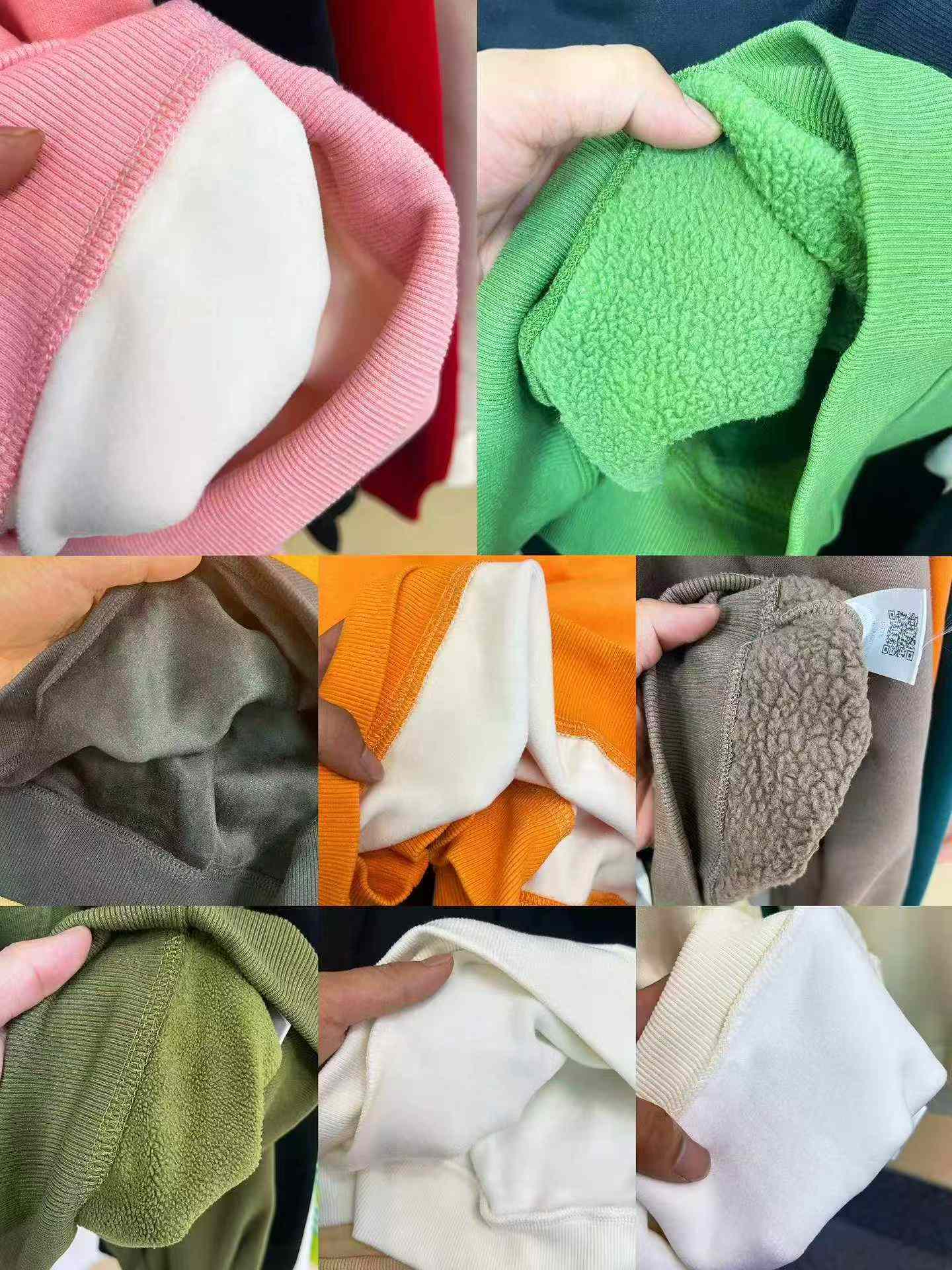 8000 pièces de sweats à col rond en molleton de coton épais American Trendy, en stock, vente en gros - Image 9