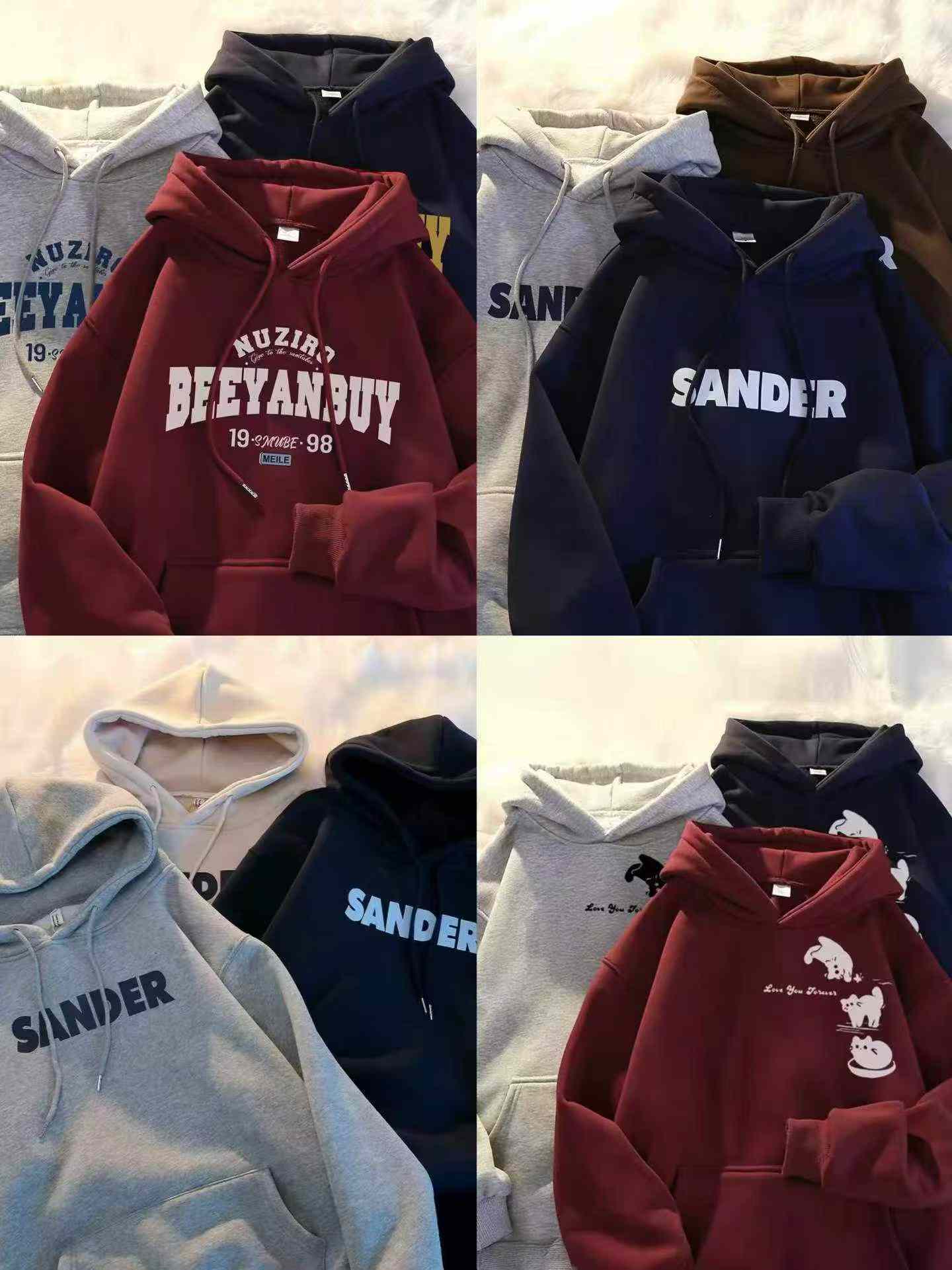 American Trendy Heavy Cotton Thickened Fleece Hoodies 4000 Pieces Bulk Clearance - Image 5
