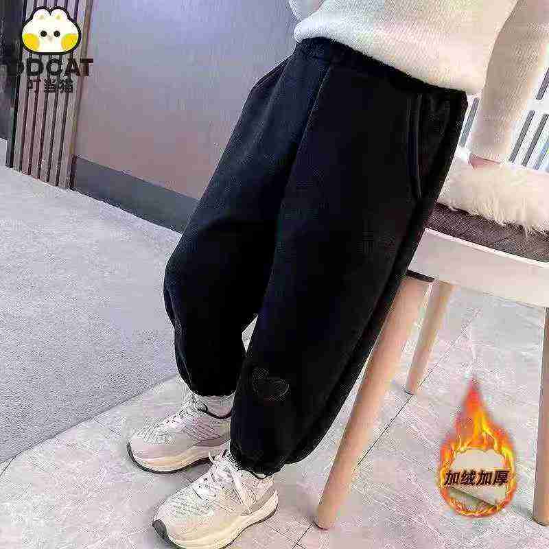 253 Pieces High Quality Older Kids Fleece Lined Cuffed Sweatpants - Image 3