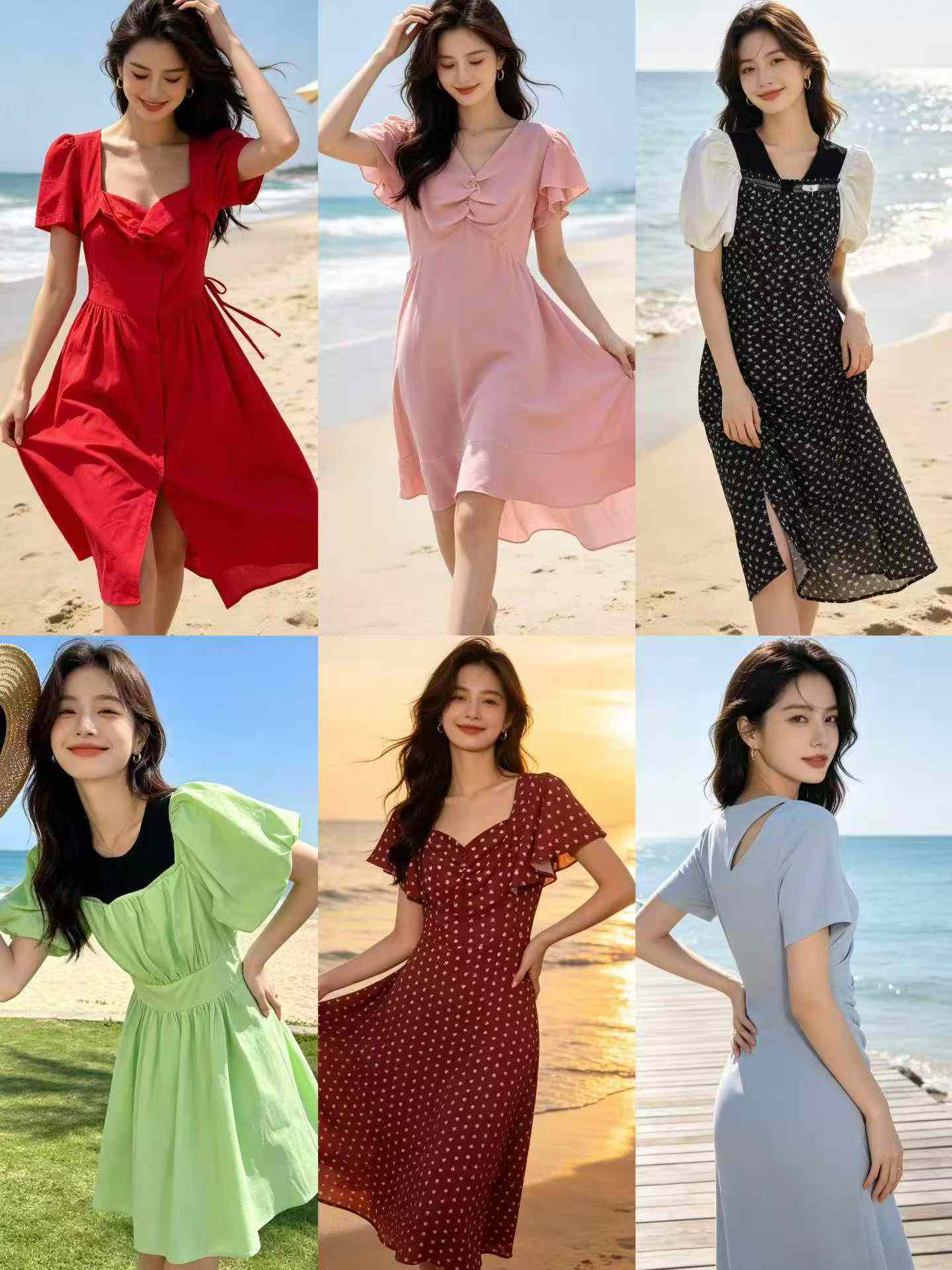 5800 Pieces Beach Style Young Women Dresses Stock Clearance - Image 2