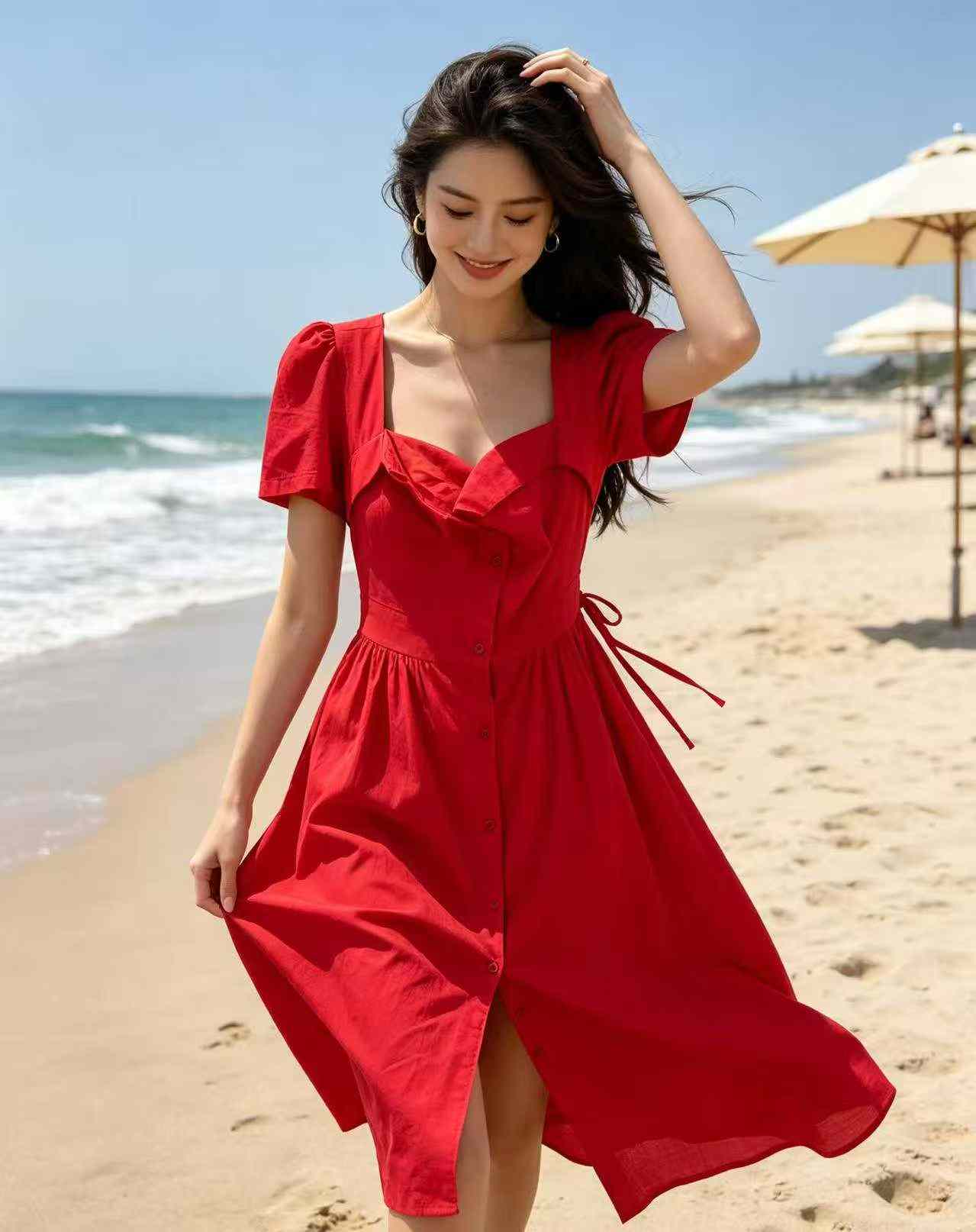 5800 Pieces Beach Style Young Women Dresses Stock Clearance - Image 3