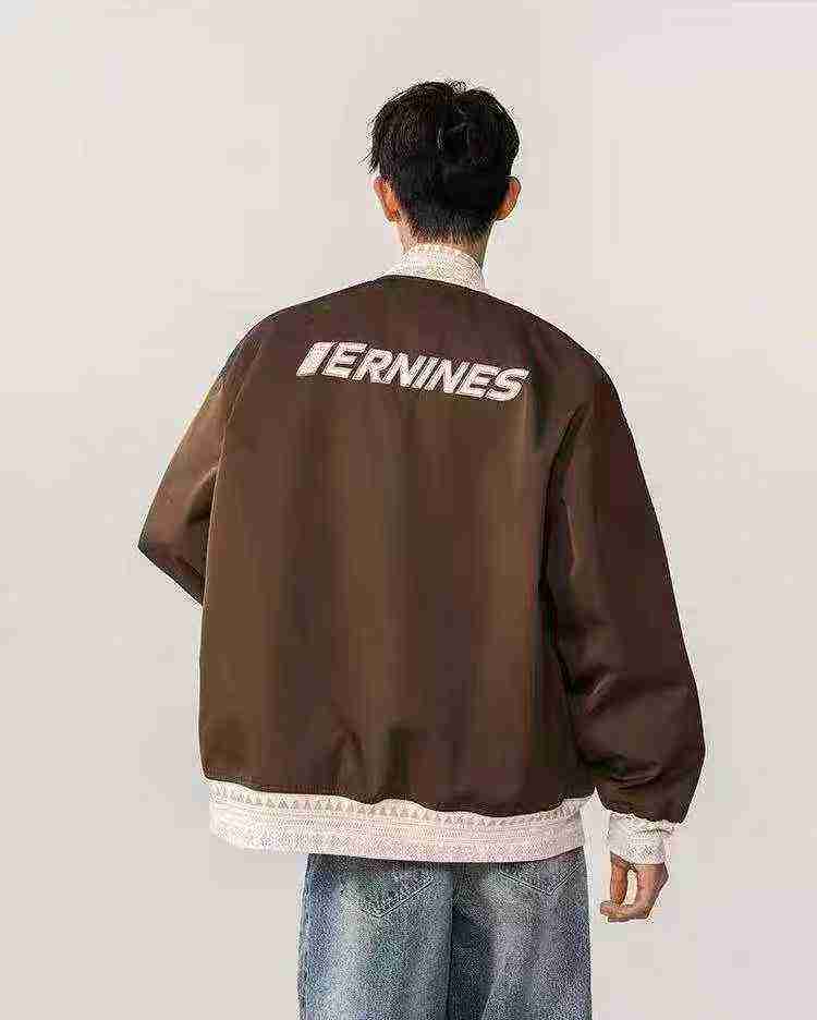 About 200 Pcs High Quality Unisex Embroidered Loose Baseball Jacket - Image 4