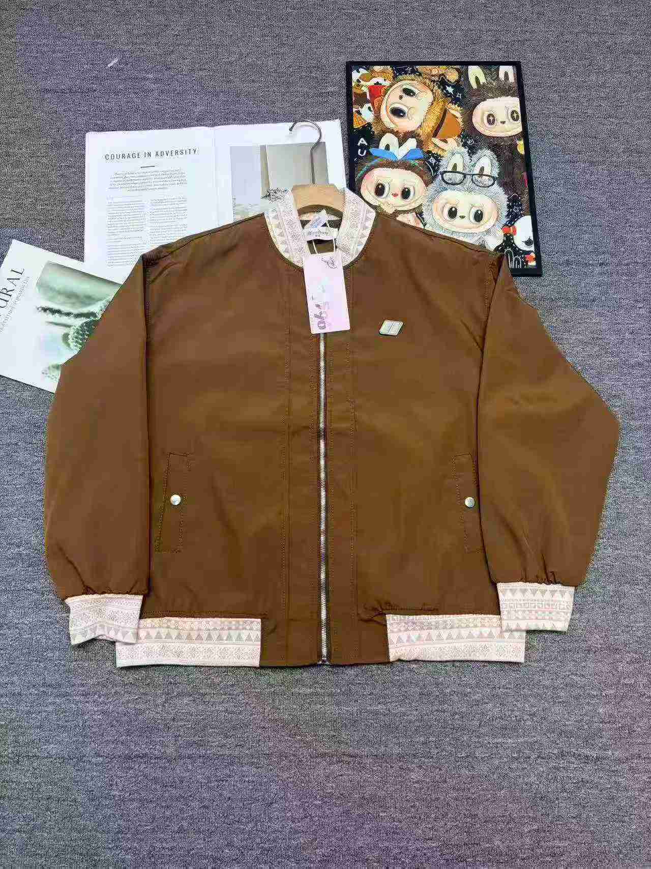 About 200 Pcs High Quality Unisex Embroidered Loose Baseball Jacket - Image 6