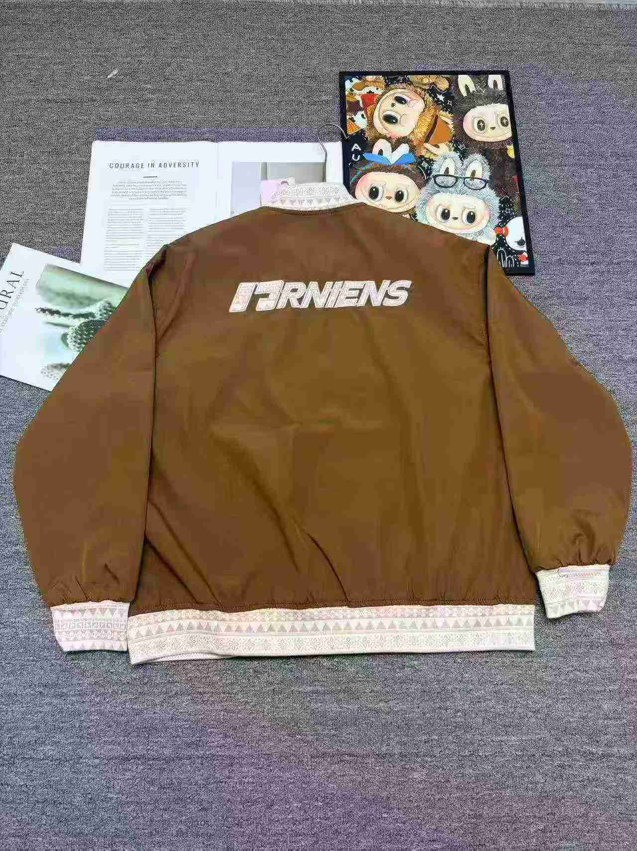 About 200 Pcs High Quality Unisex Embroidered Loose Baseball Jacket - Image 7