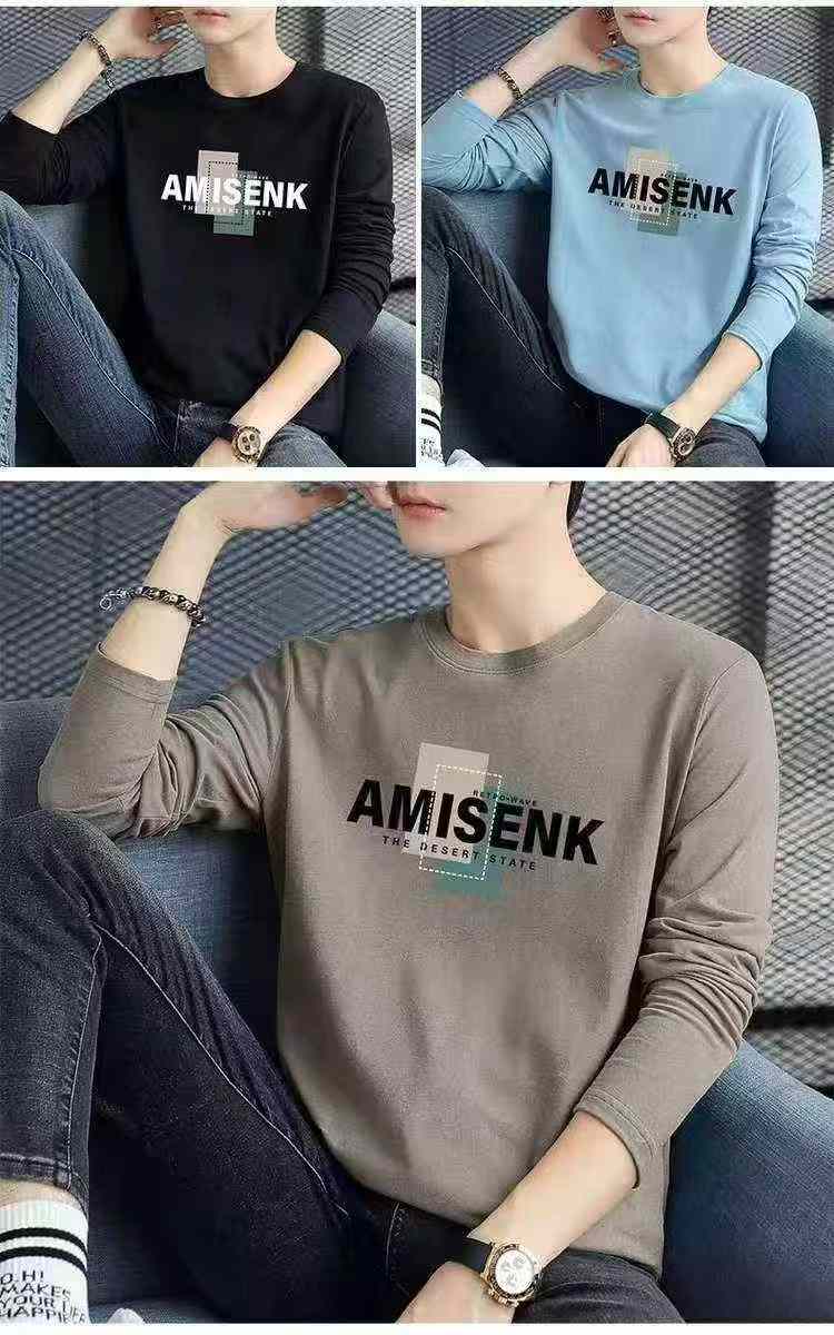 6000 Pcs Autumn Men's Long Sleeve Bottoming T-Shirt - Image 7