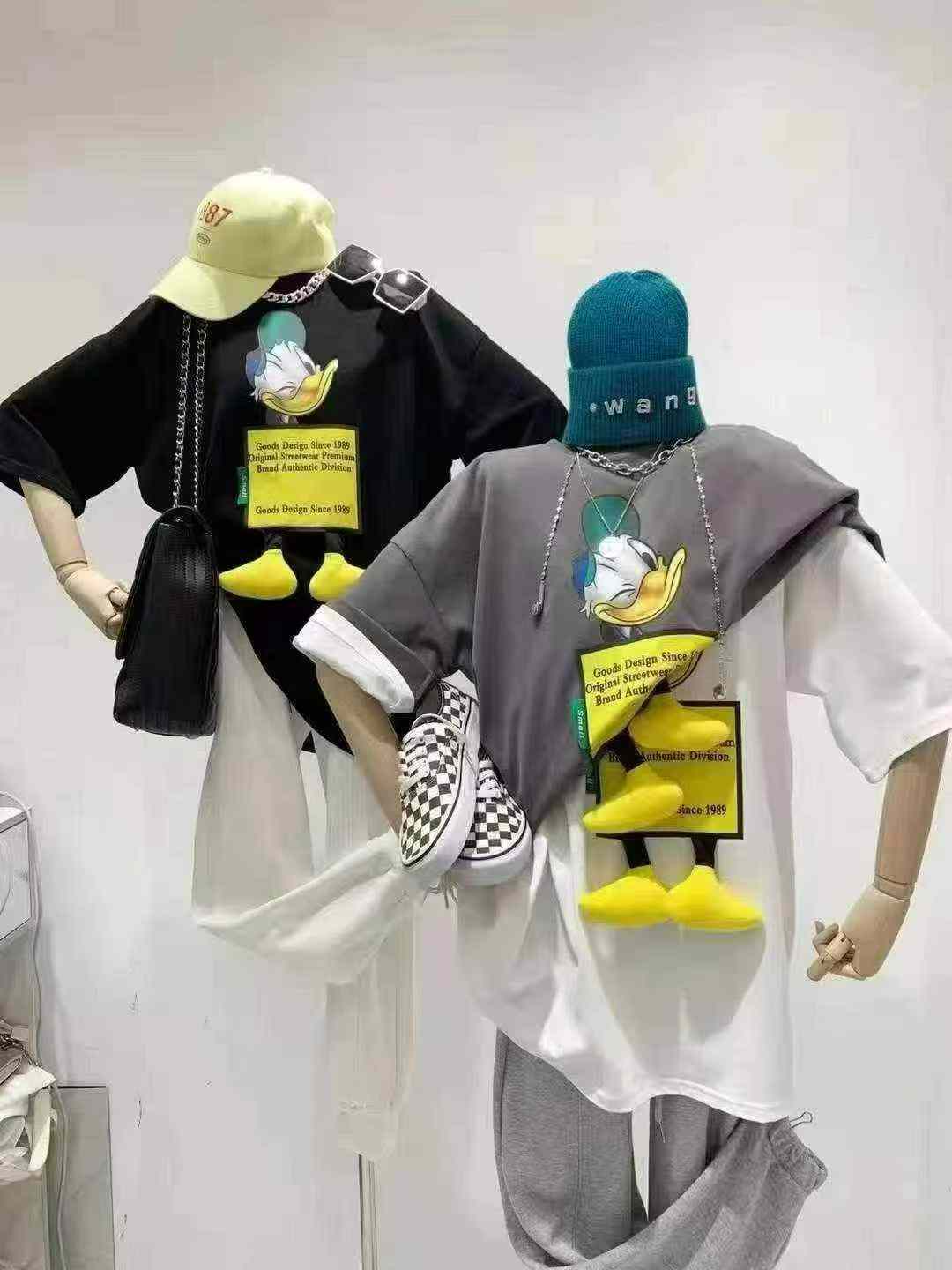 تیشرت نخی شانه‌افتاده، ۱۰۰ عدد موجودی آماده - Image 2