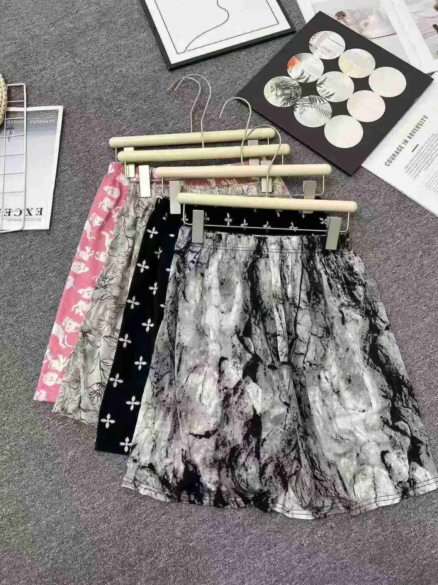 Shorts culotte holgados de seda helada para mujer, verano, 800 piezas - Image 5