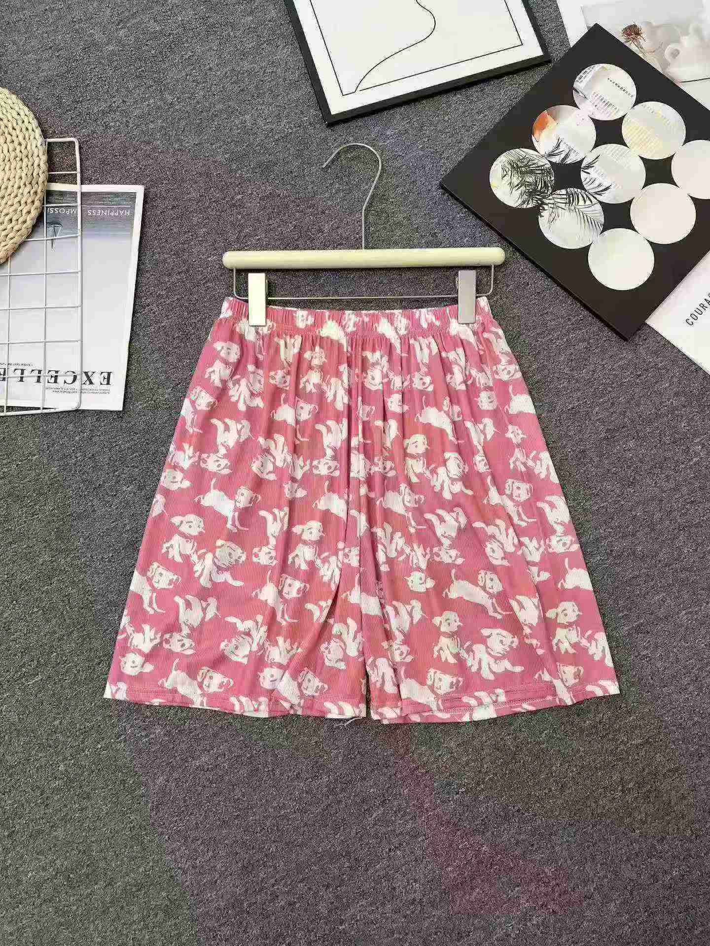 Shorts culotte holgados de seda helada para mujer, verano, 800 piezas - Image 8