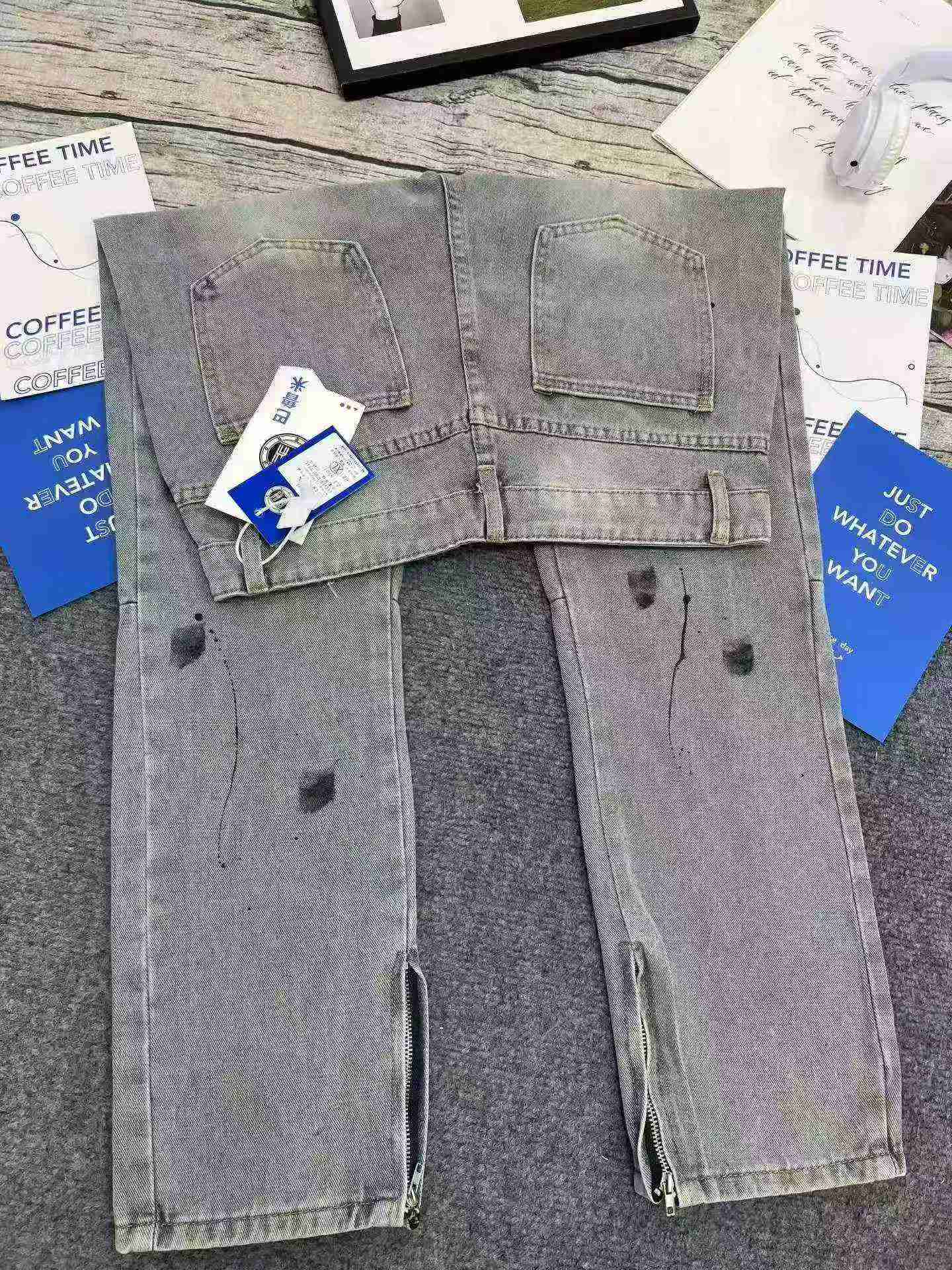 Men's Ripped Loose Vintage Wide Leg Jeans, 200 Pieces, Sizes XL-3XL - Image 6