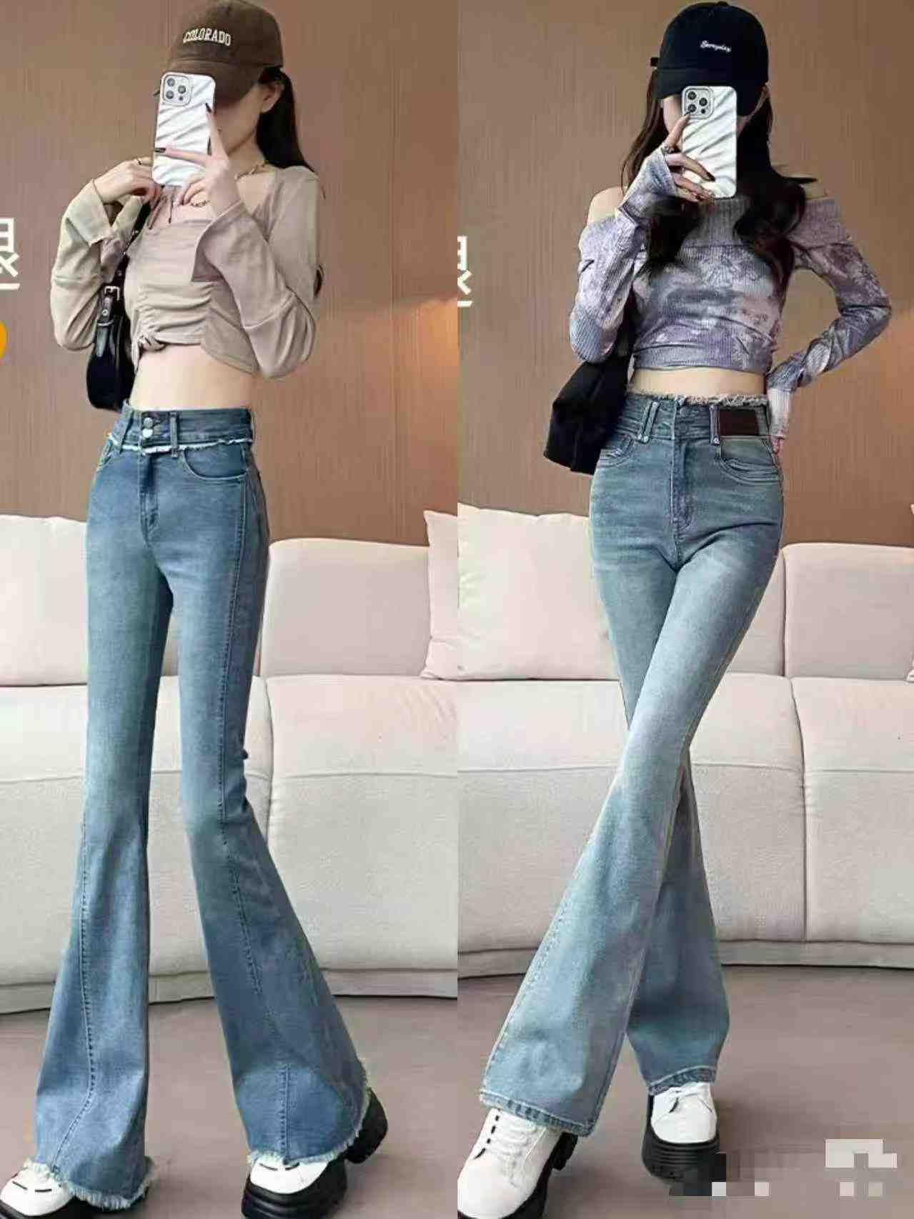 1800 Pieces Popular Mixed Bulk Flared Denim Jeans - Image 4