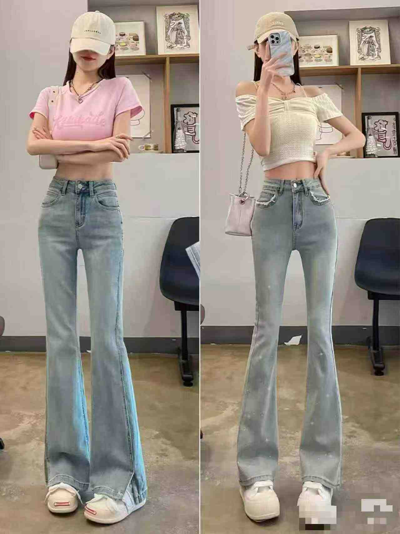 1800 Pieces Popular Mixed Bulk Flared Denim Jeans - Image 5