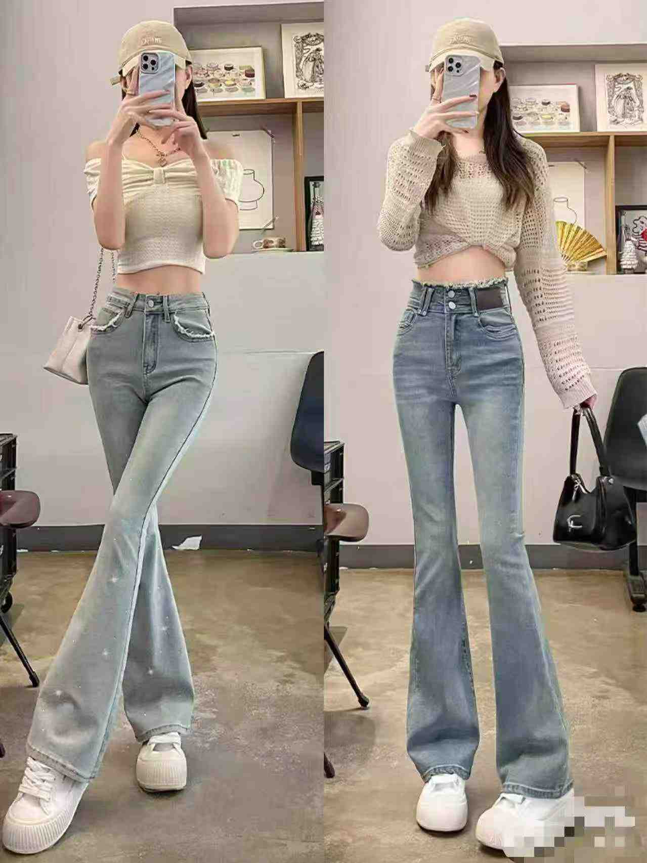 1800 Pieces Popular Mixed Bulk Flared Denim Jeans - Image 6
