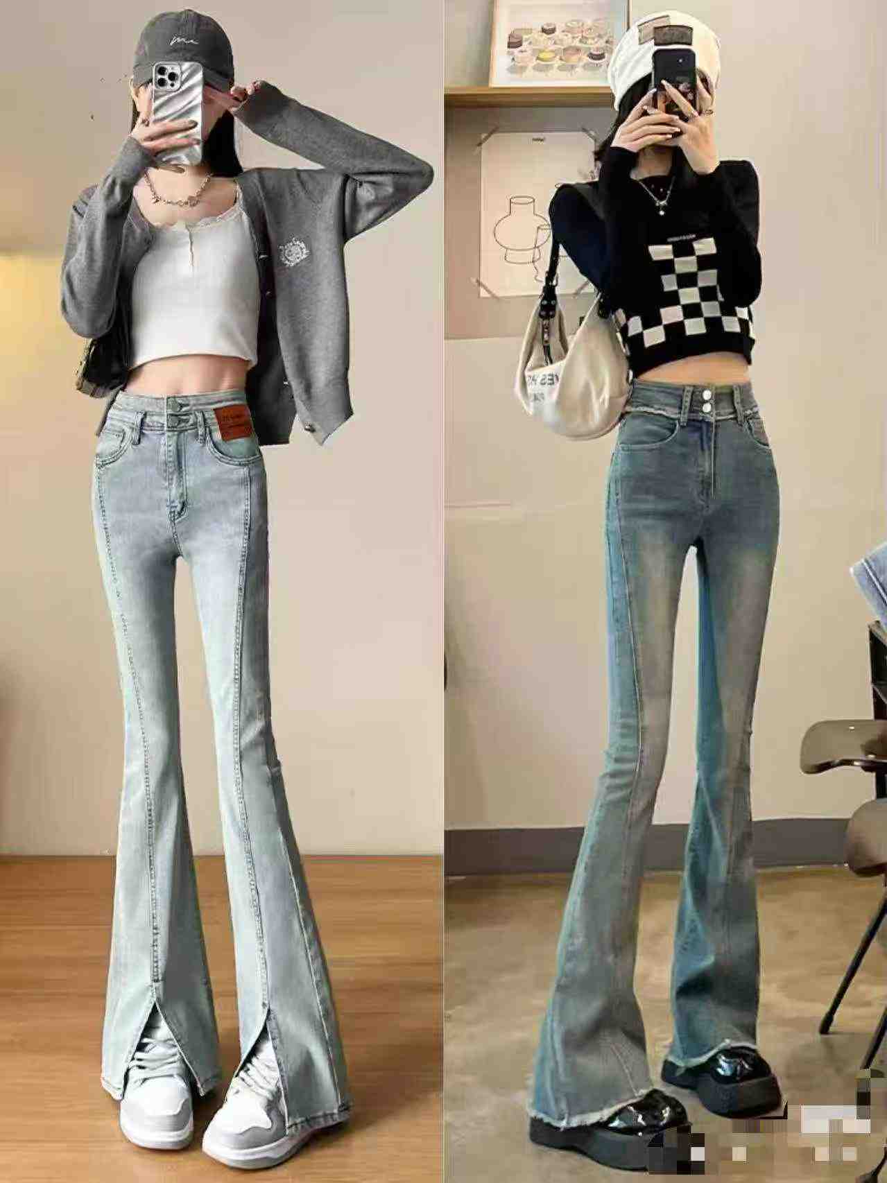 1800 Pieces Popular Mixed Bulk Flared Denim Jeans - Image 7