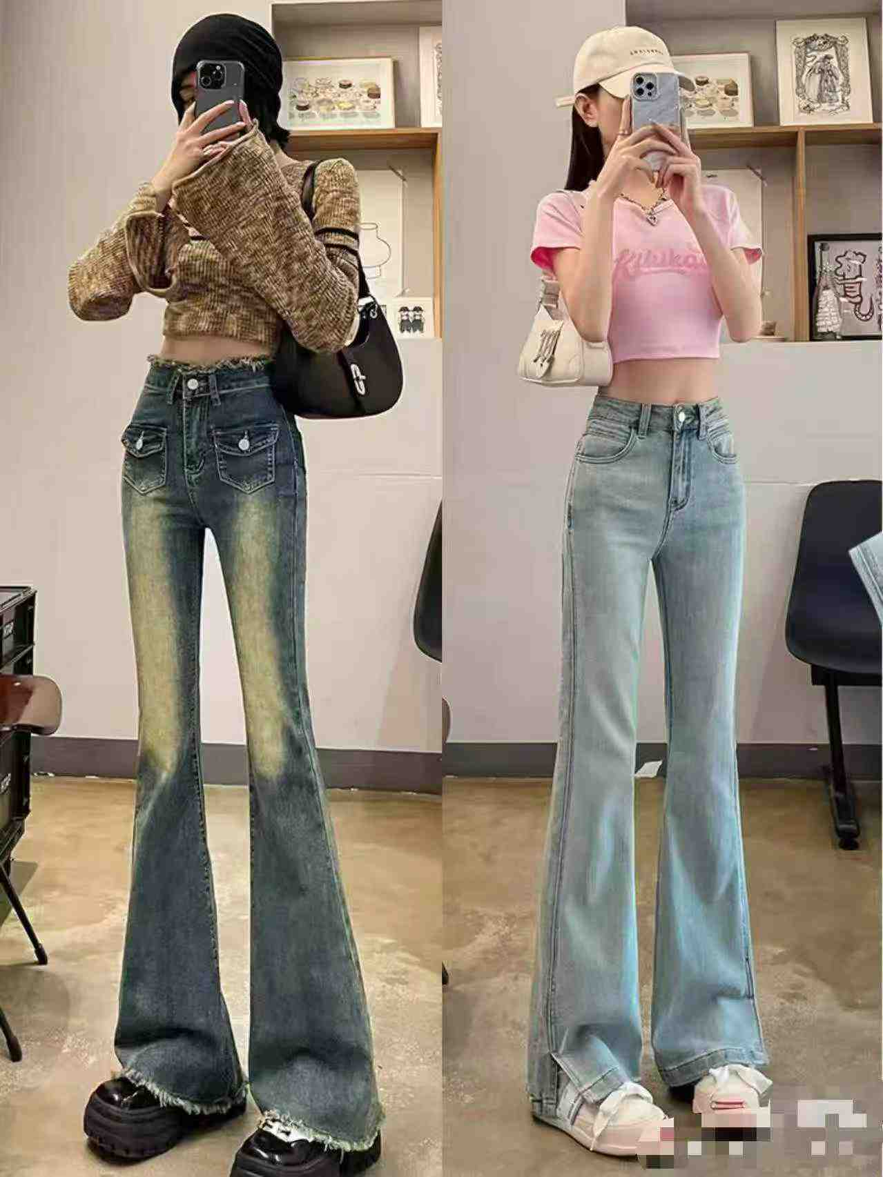 1800 Pieces Popular Mixed Bulk Flared Denim Jeans - Image 8