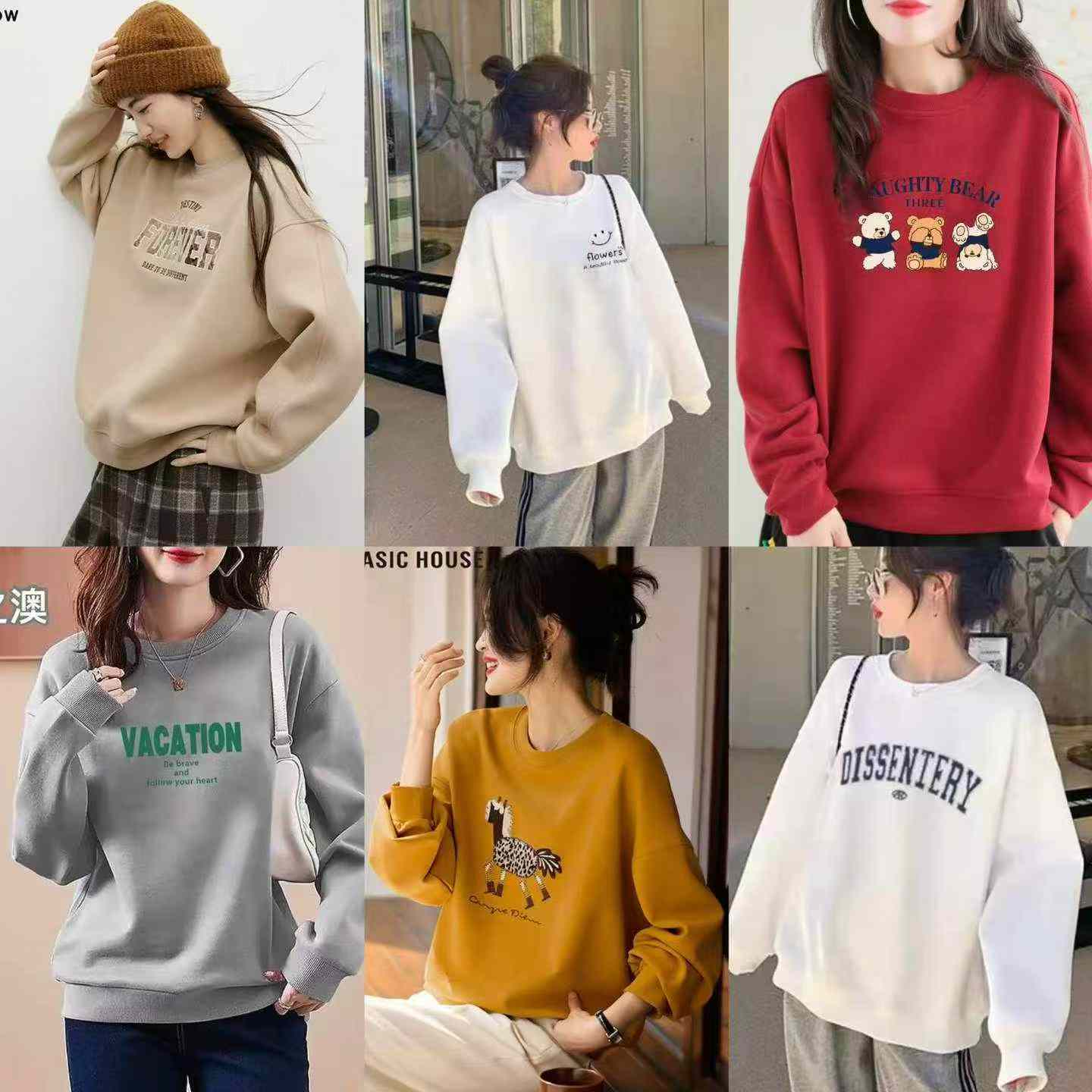 3000 Pcs Unisex Loose Crewneck Sweatshirts - Image 5
