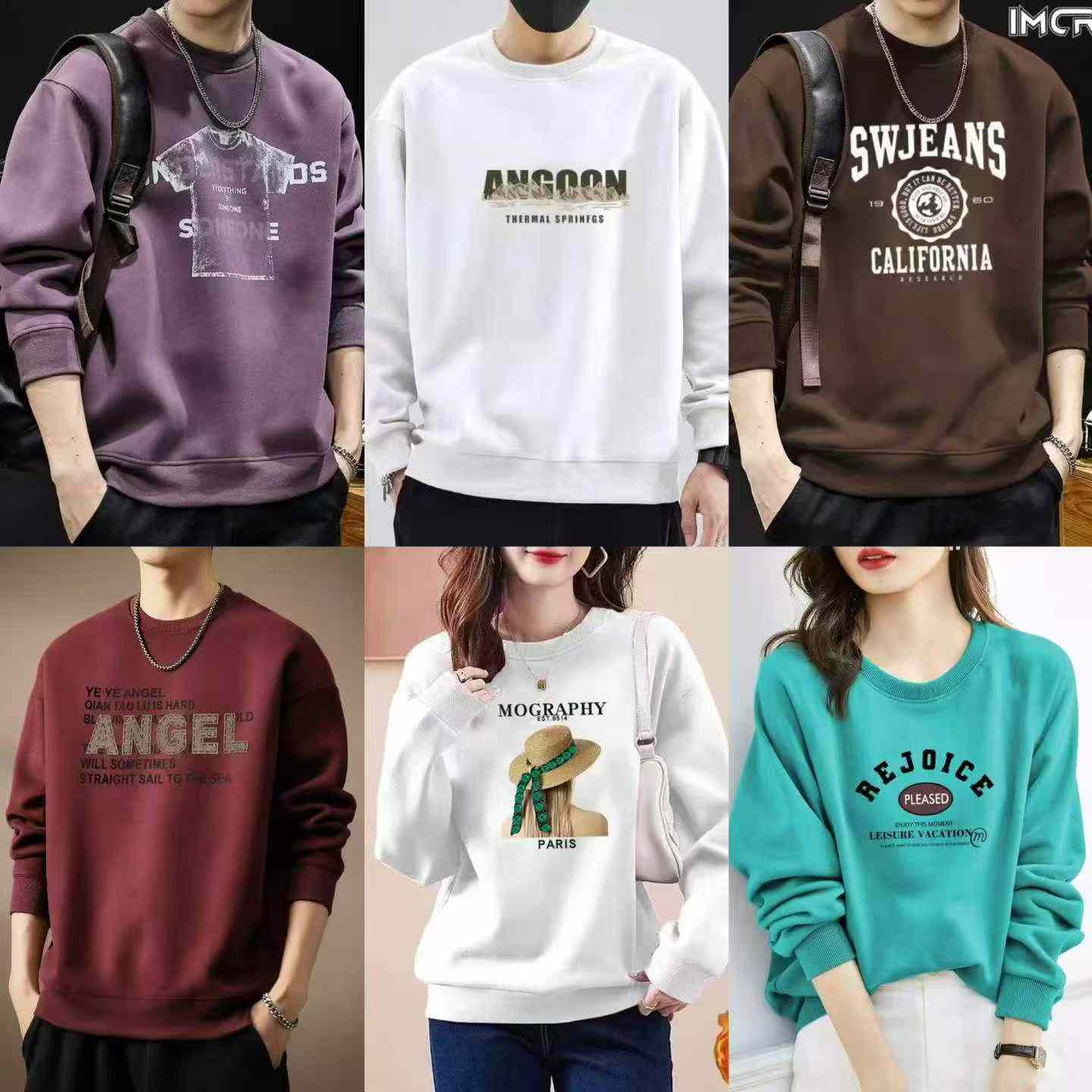 3000 Pcs Unisex Loose Crewneck Sweatshirts - Image 7