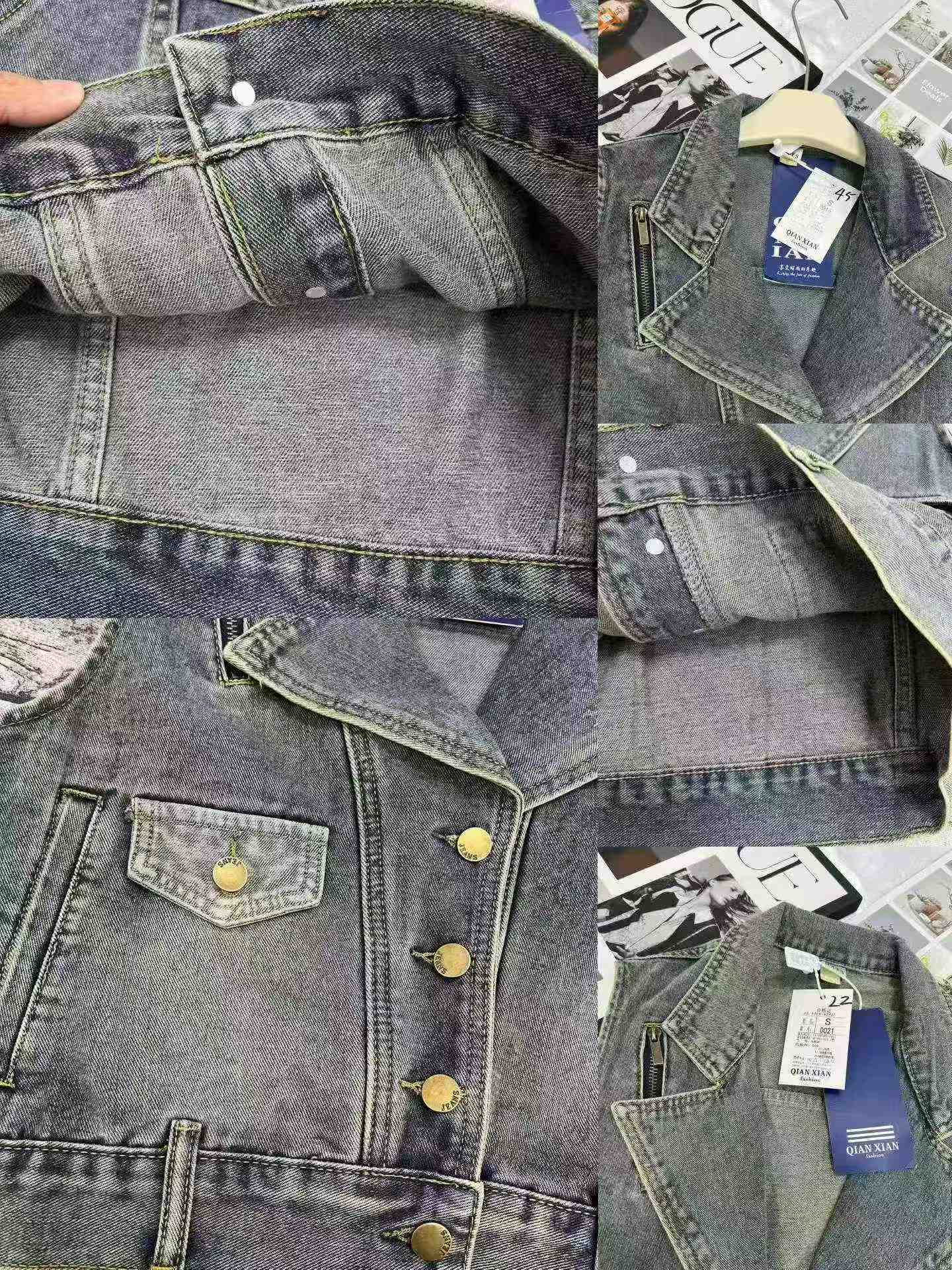 1300 PCS Rompi Denim Baru Kualitas Tinggi & Atasan Denim Lengan Pendek - Image 4