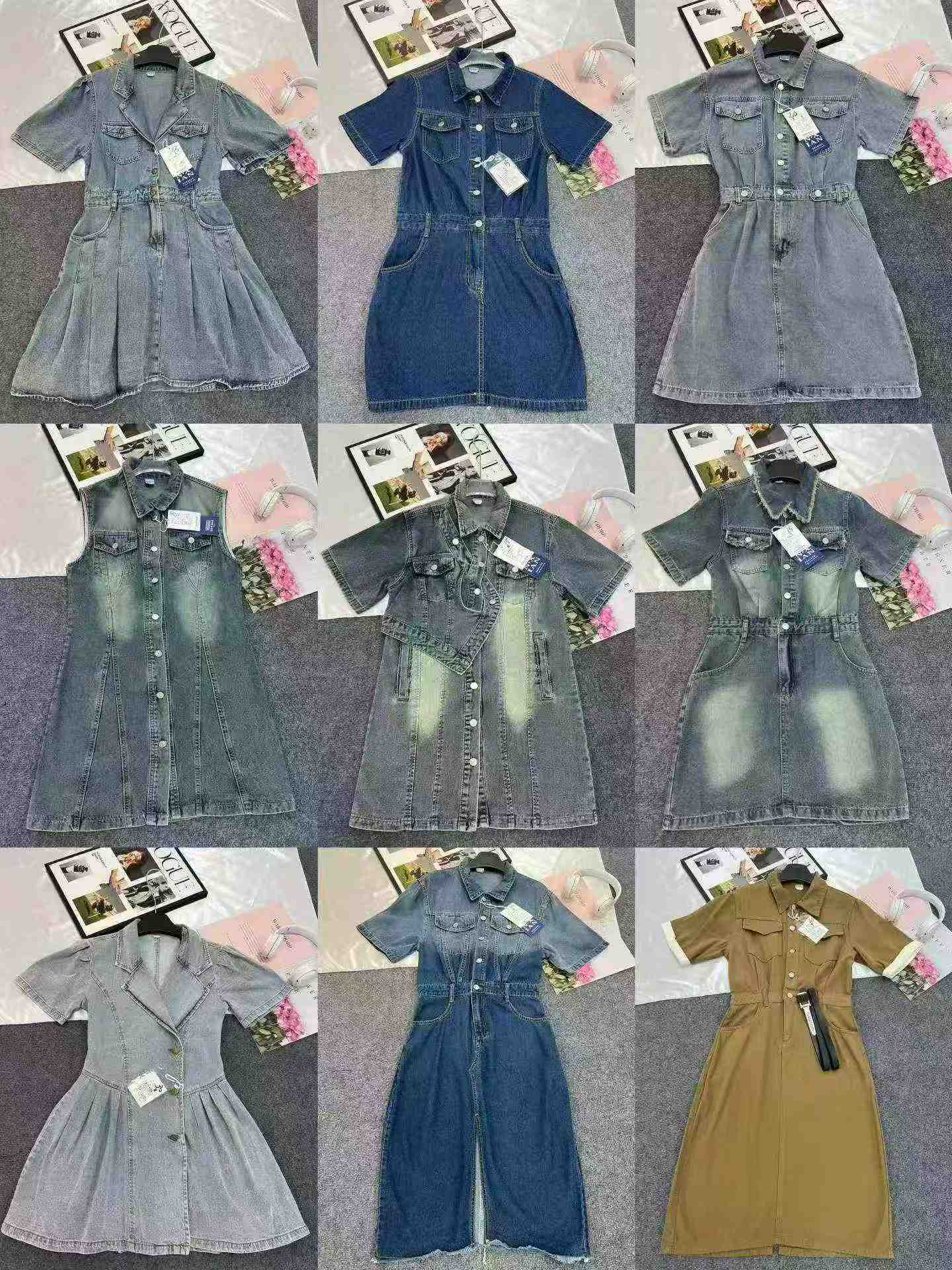 500PCS Summer Sexy Slim Denim Dress - Image 6