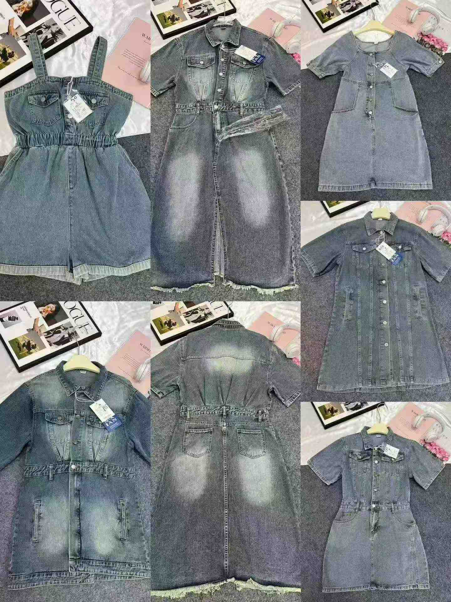 500PCS Summer Sexy Slim Denim Dress - Image 7