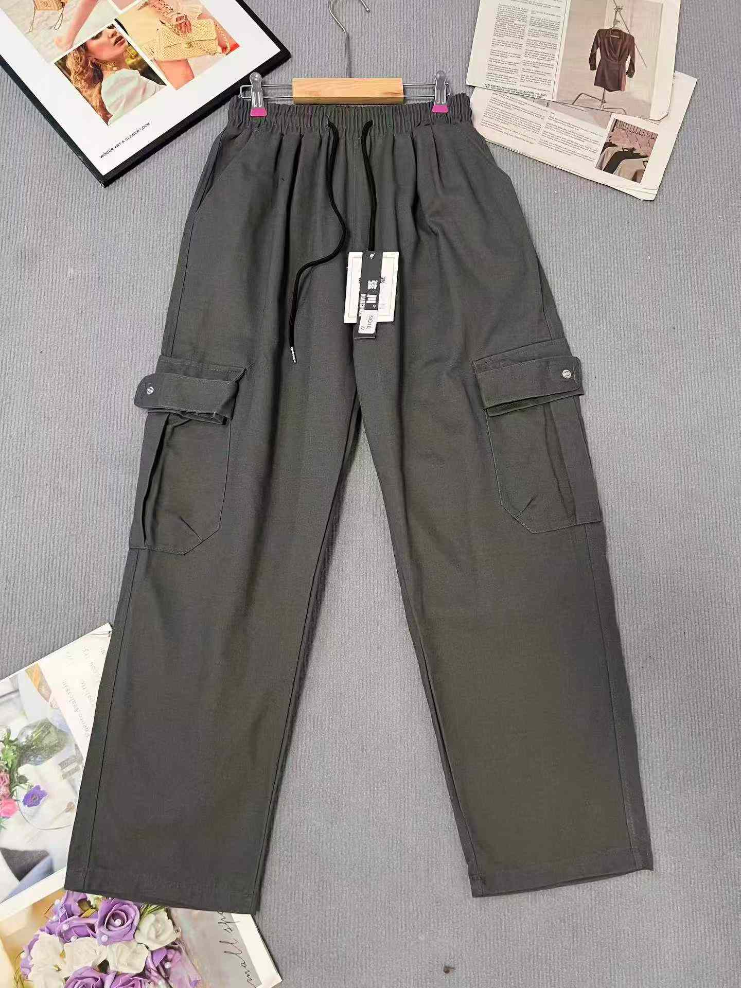 Celana Kargo Pria Vintage Wide Leg Jepang Trendi Musim Gugur 2026, Sekitar 750 Pcs - Image 4