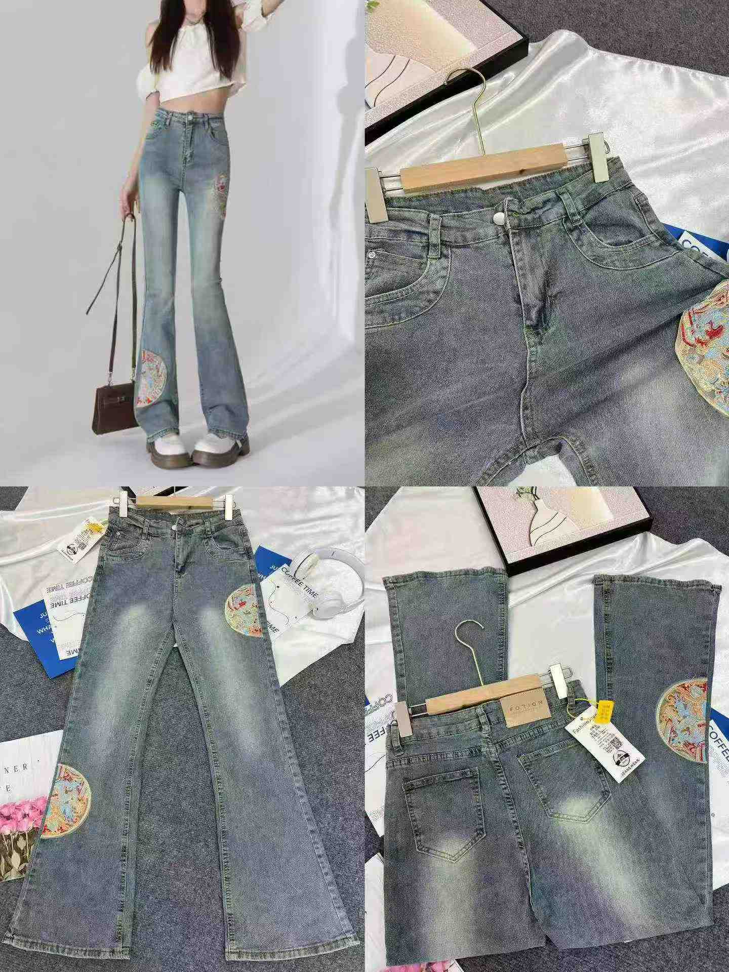 6800 Pcs Women's Stretch Denim Jeans Bulk Full Clearance - Image 8