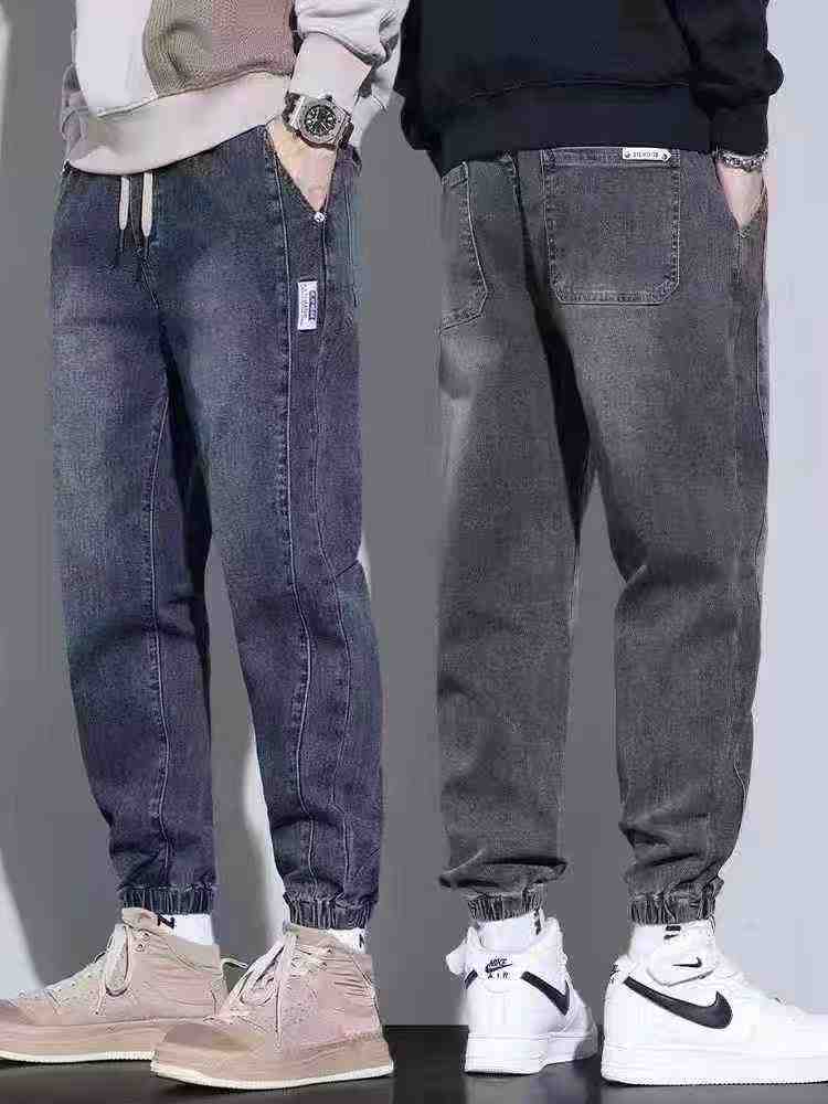 6300 Potong Celana Jeans Pria Pinggang Elastis Denim Campuran - Image 4