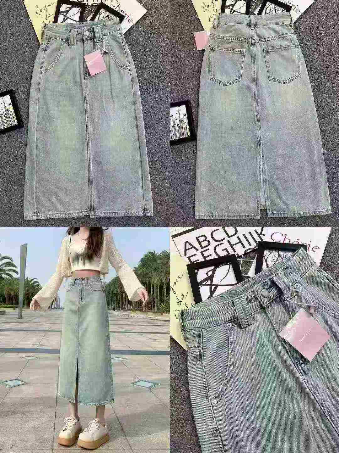 2000 Pieces Mixed New Denim Long Skirts - Image 5