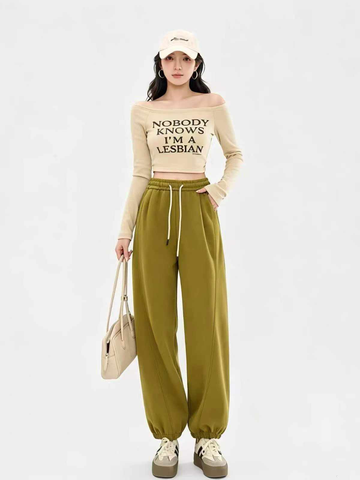 377 Pcs High Quality Spring Autumn Women's Wide Leg Straight Suit Pants - Image 2