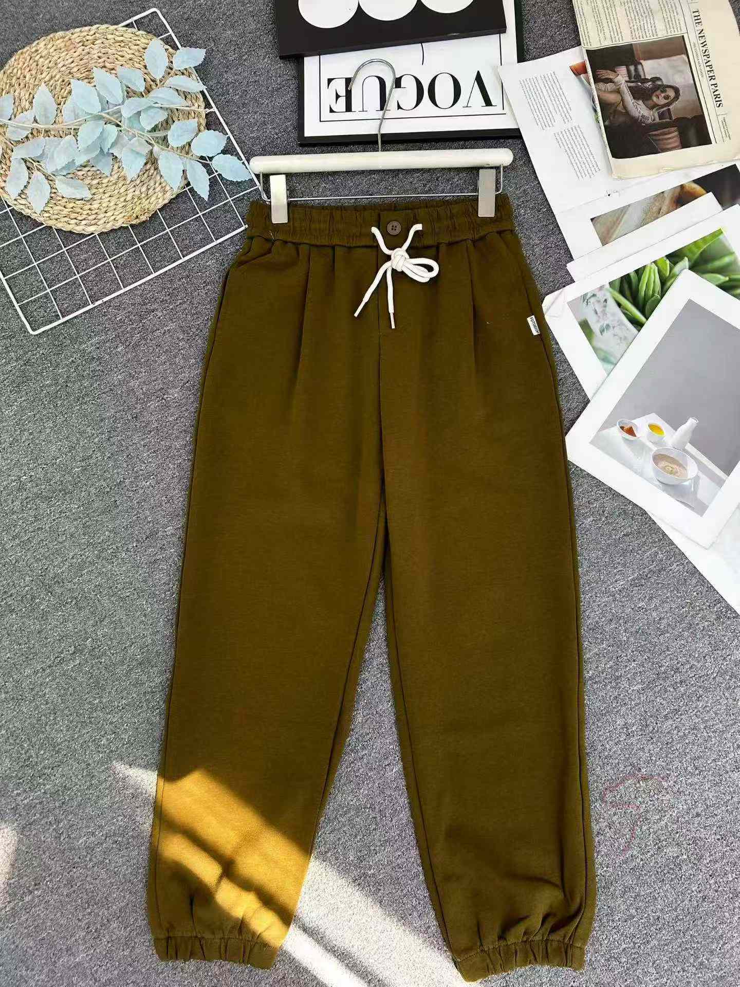 377 Pcs High Quality Spring Autumn Women's Wide Leg Straight Suit Pants - Image 4
