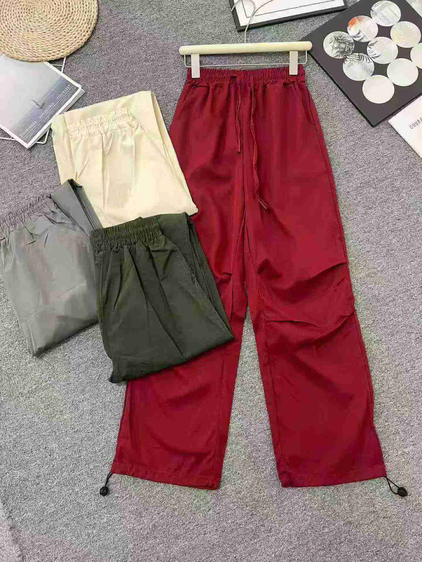 290 Pcs American Style Loose Paratrooper Cargo Hiking Pants for Men Women - Image 6