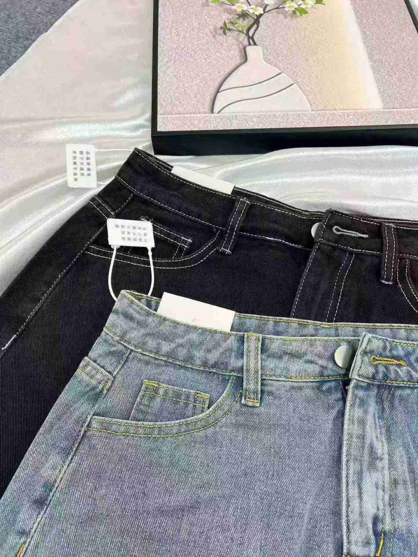 Women's Irregular Split Denim Midi Skirt High Waist A-Line Bodycon, 350 Pieces Wholesale Lot - Image 8