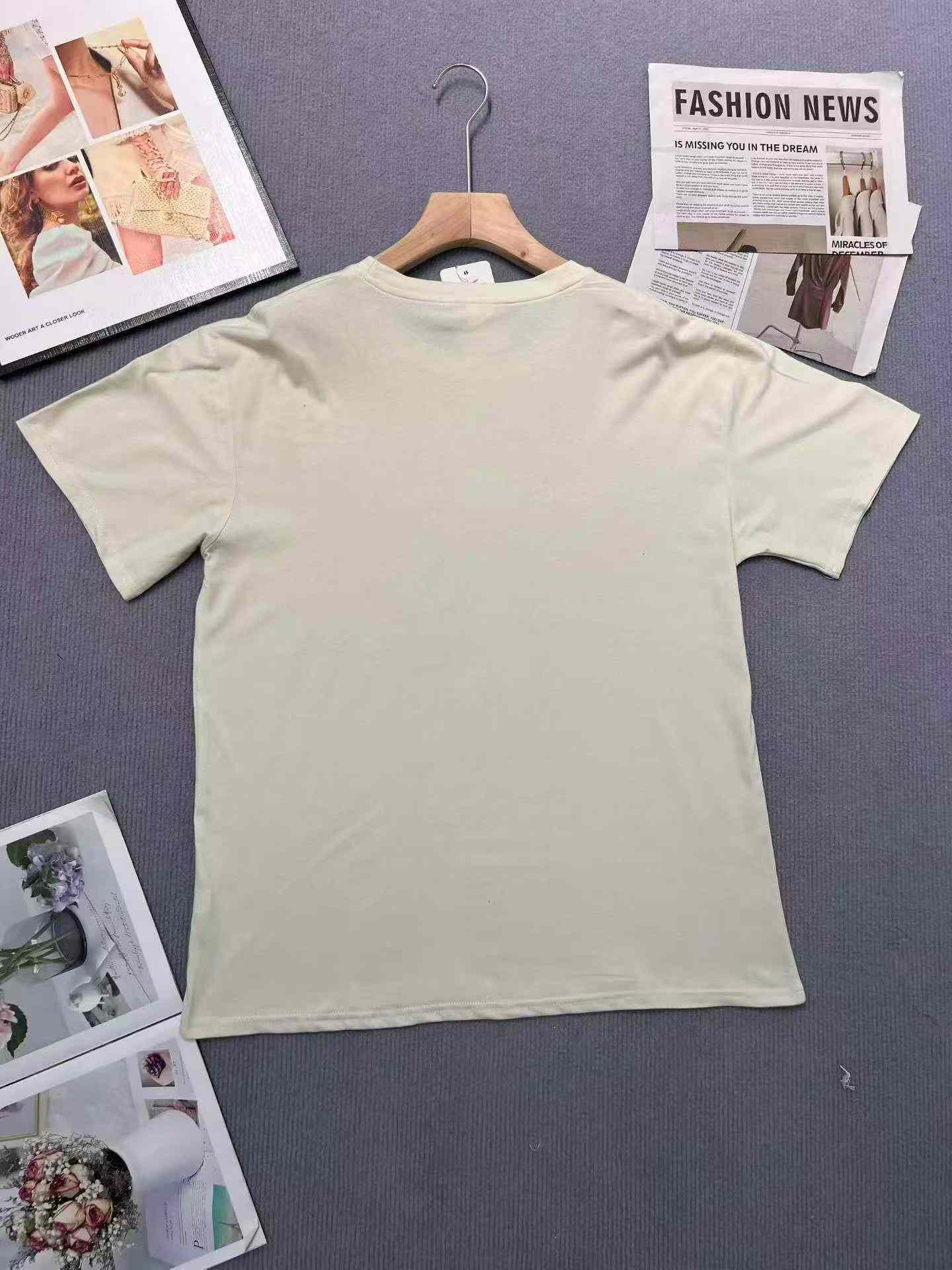 Kaos Pria Katun Lengan Pendek Sablon, Atasan Leher Bulat Musim Panas, 50.000 Potong - Image 9