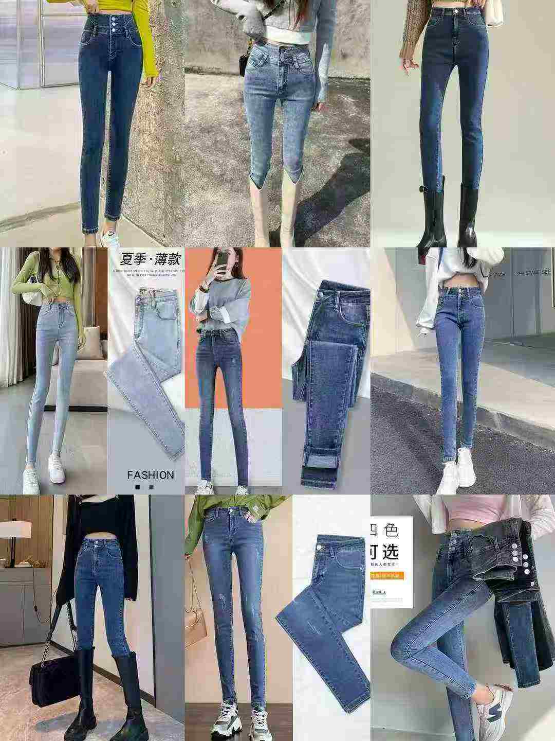 Women's High-Waist Stretchy Skinny Jeans, 2,800 Pieces, Sizes 26-32 (S-XXL) - Image 2