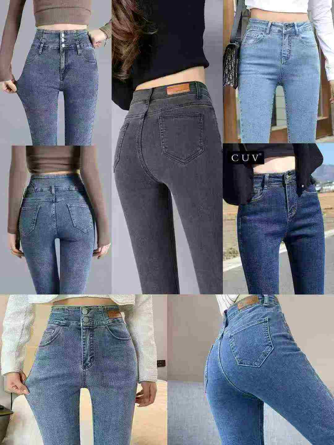 Women's High-Waist Stretchy Skinny Jeans, 2,800 Pieces, Sizes 26-32 (S-XXL) - Image 3