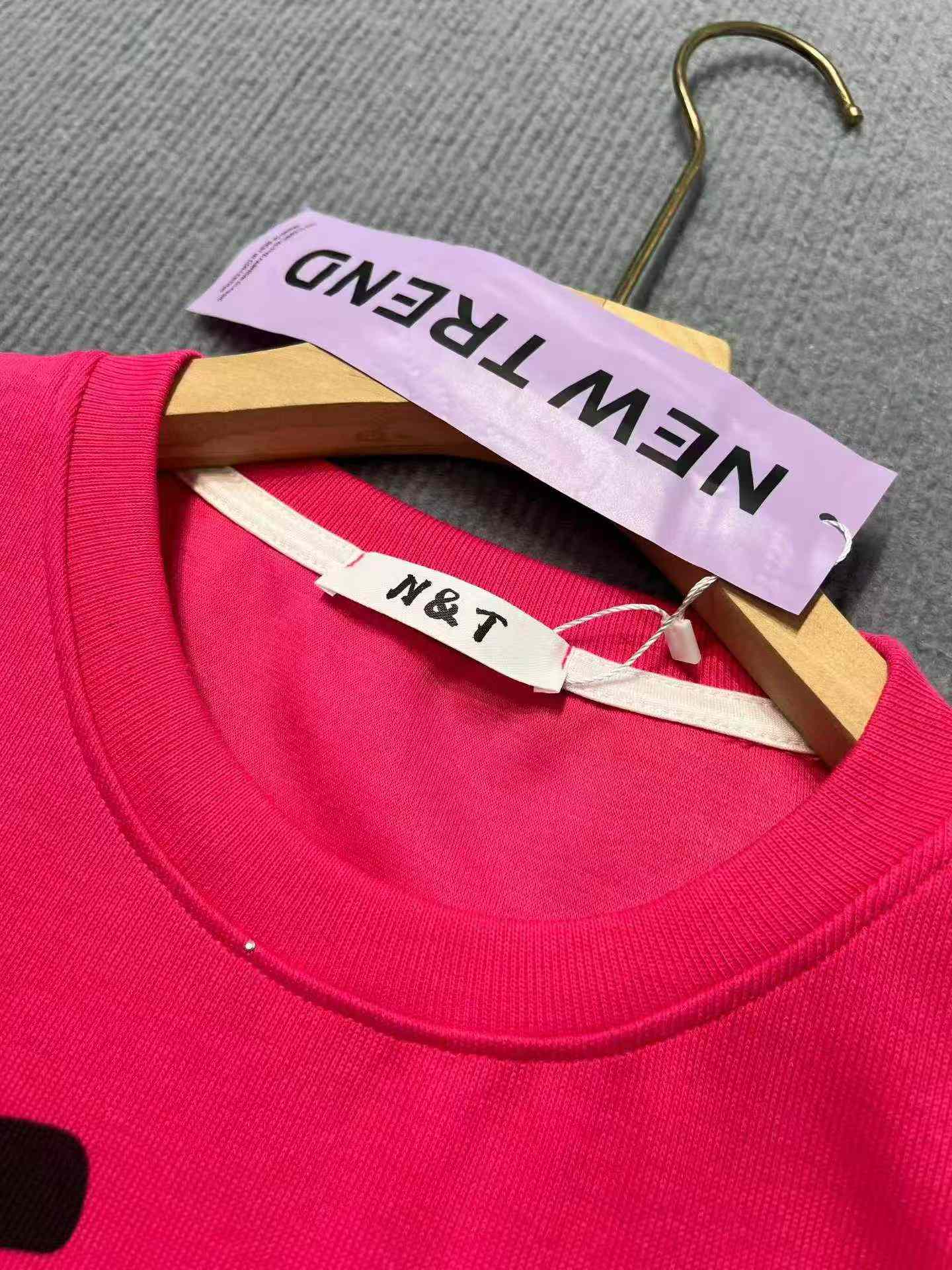 2026 Women's American Heavyweight Rhinestone Print Short Sleeve Top, Loose Plus Size One Size, About 9800 Pieces - Image 9